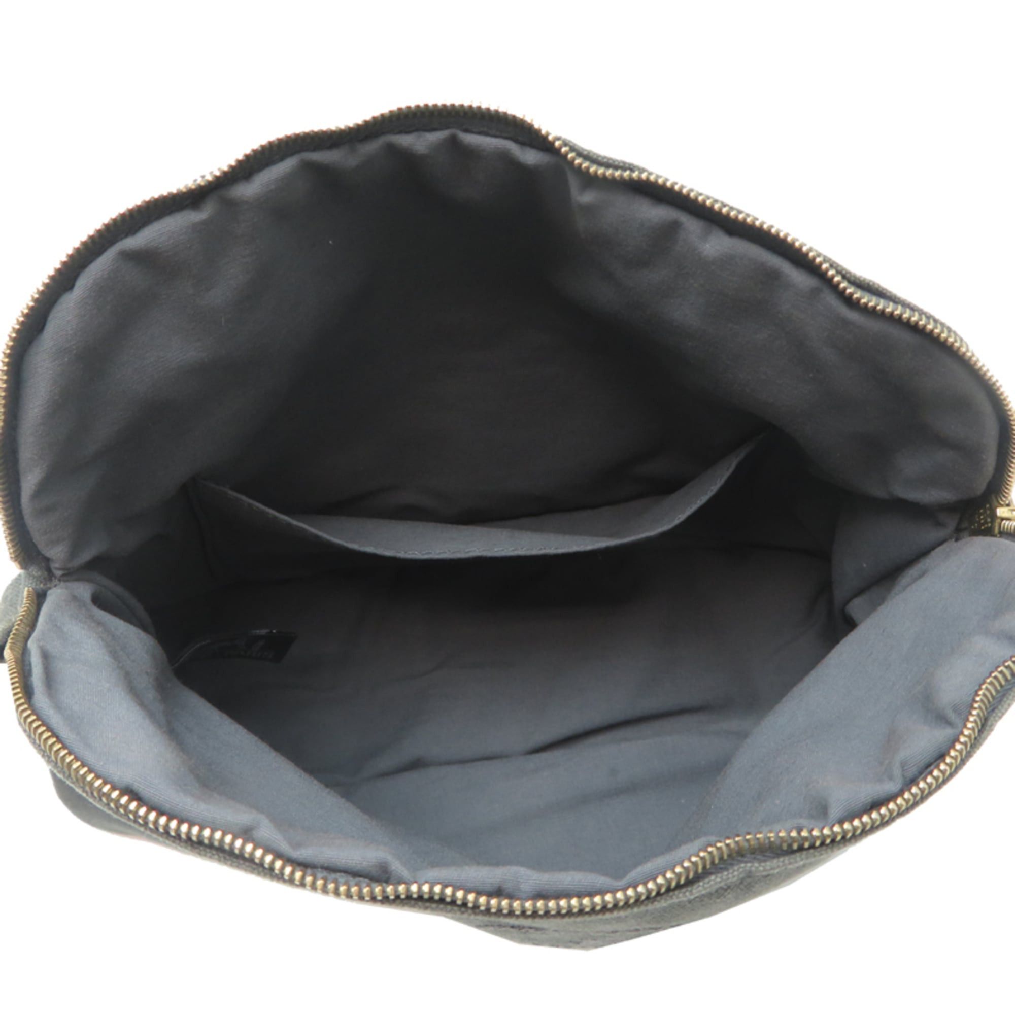 Hermes Hermes Bolide Pouch MM (Women's/Men's) Cotton Canvas Pouch, Gray Size ONE SIZE - 5 Thumbnail