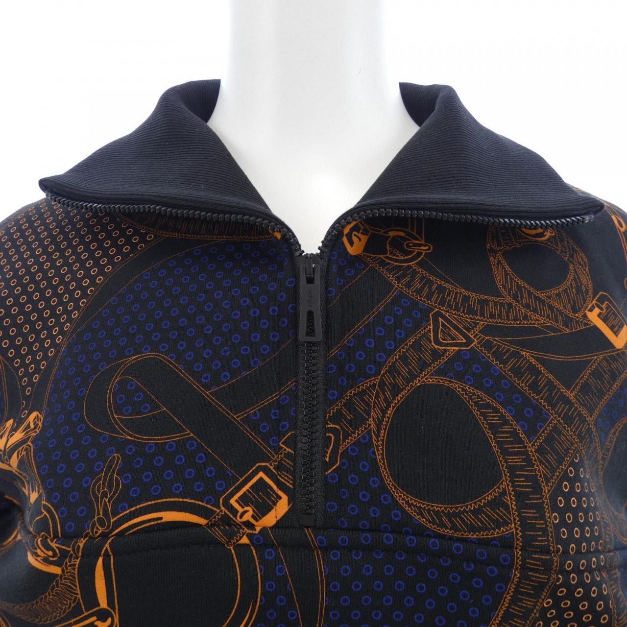Hermes Hermes Hermes EPERON D'OR BANDANA Cotton Sweatshirt Textile Sweatshirts & Hoodies DUTY FREE for USA Size ONE SIZE - 5 Thumbnail