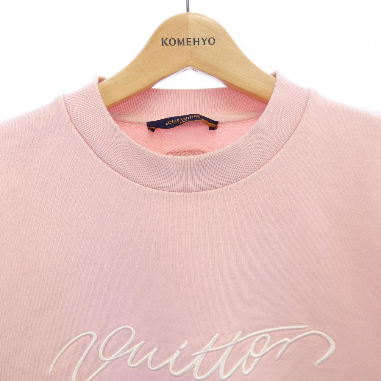 Louis Vuitton Louis Vuitton Louis Vuitton Embroidered Signature Crew Neck Cotton Sweatshirt Textile Sweatshirts & Hoodies HTY09WFWC DUTY FREE for USA Size ONE SIZE - 5 Thumbnail