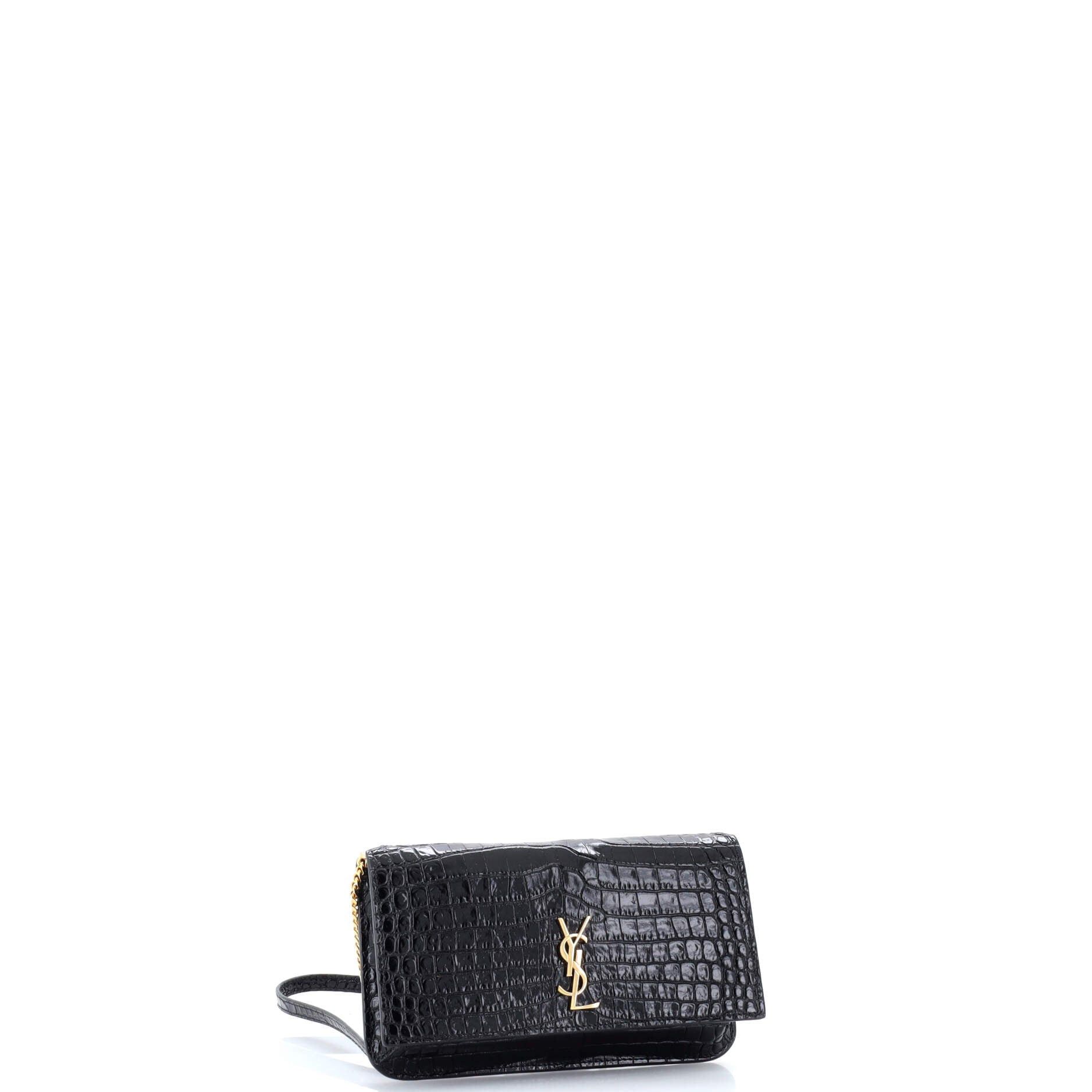 Saint Laurent Paris Classic Monogram Phone Holder Shoulder Bag Size ONE SIZE - 2 Thumbnail