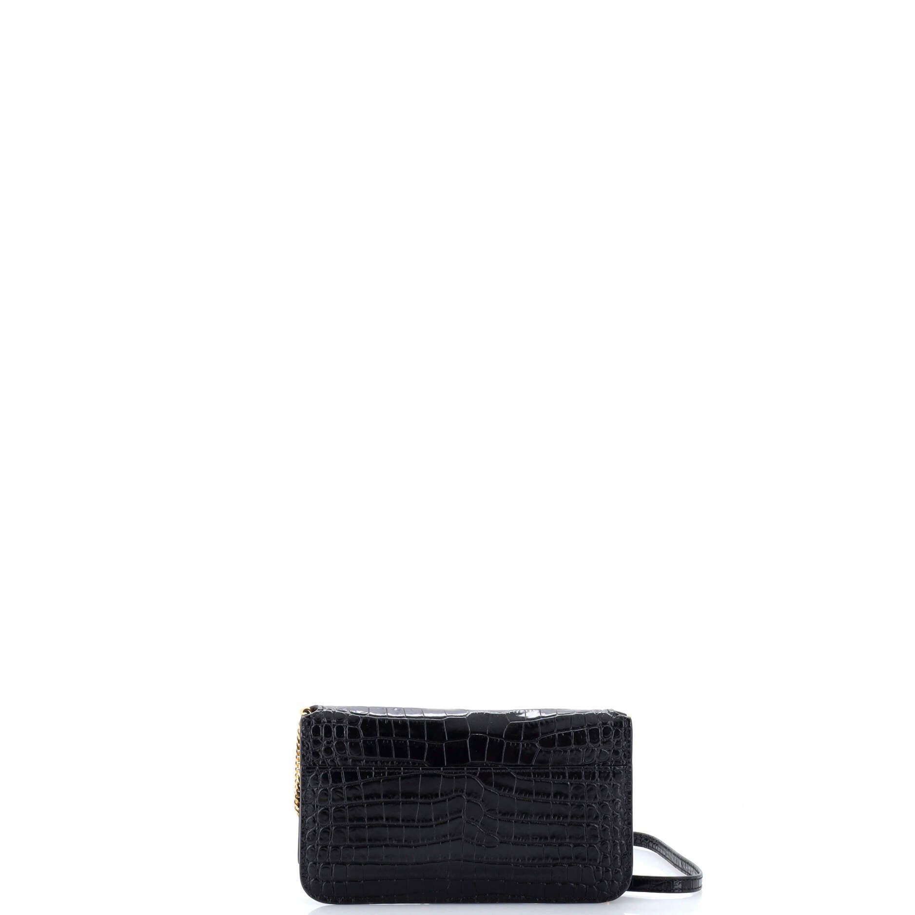 Saint Laurent Paris Classic Monogram Phone Holder Shoulder Bag Size ONE SIZE - 3 Thumbnail