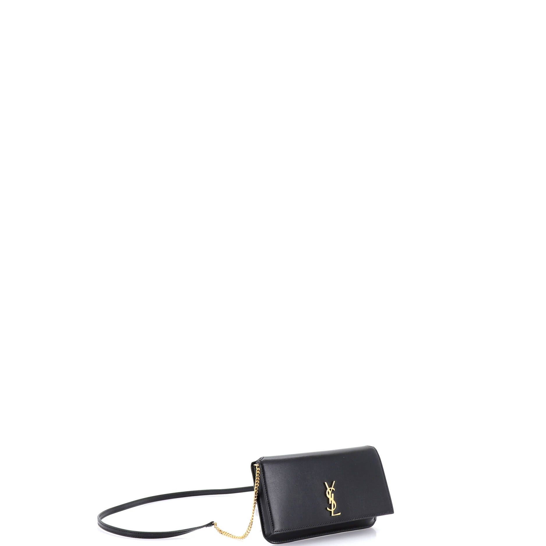 Saint Laurent Paris Classic Monogram Phone Holder Shoulder Bag Size ONE SIZE - 2 Thumbnail