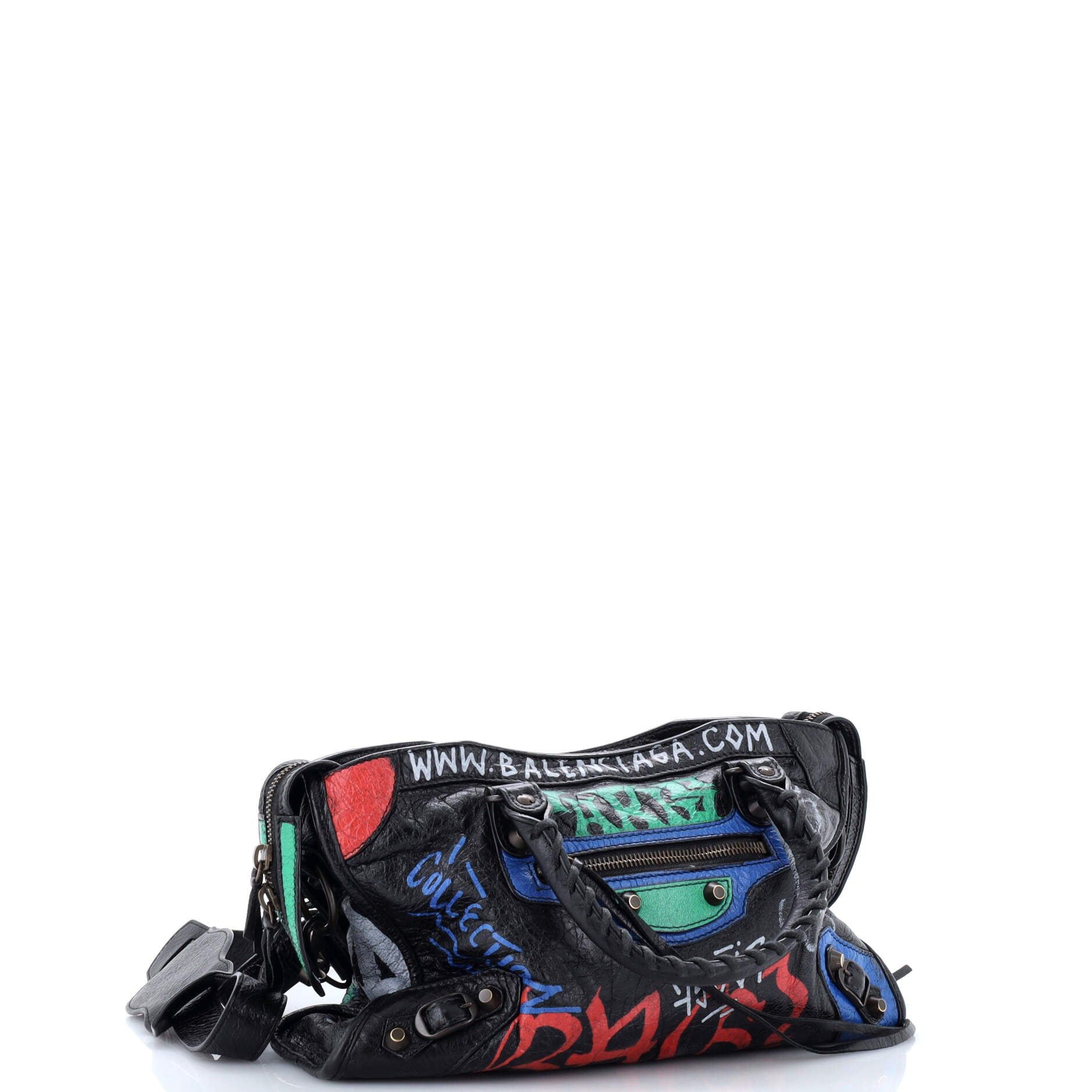 Balenciaga City Graffiti Classic Studs Bag Size ONE SIZE - 2 Thumbnail