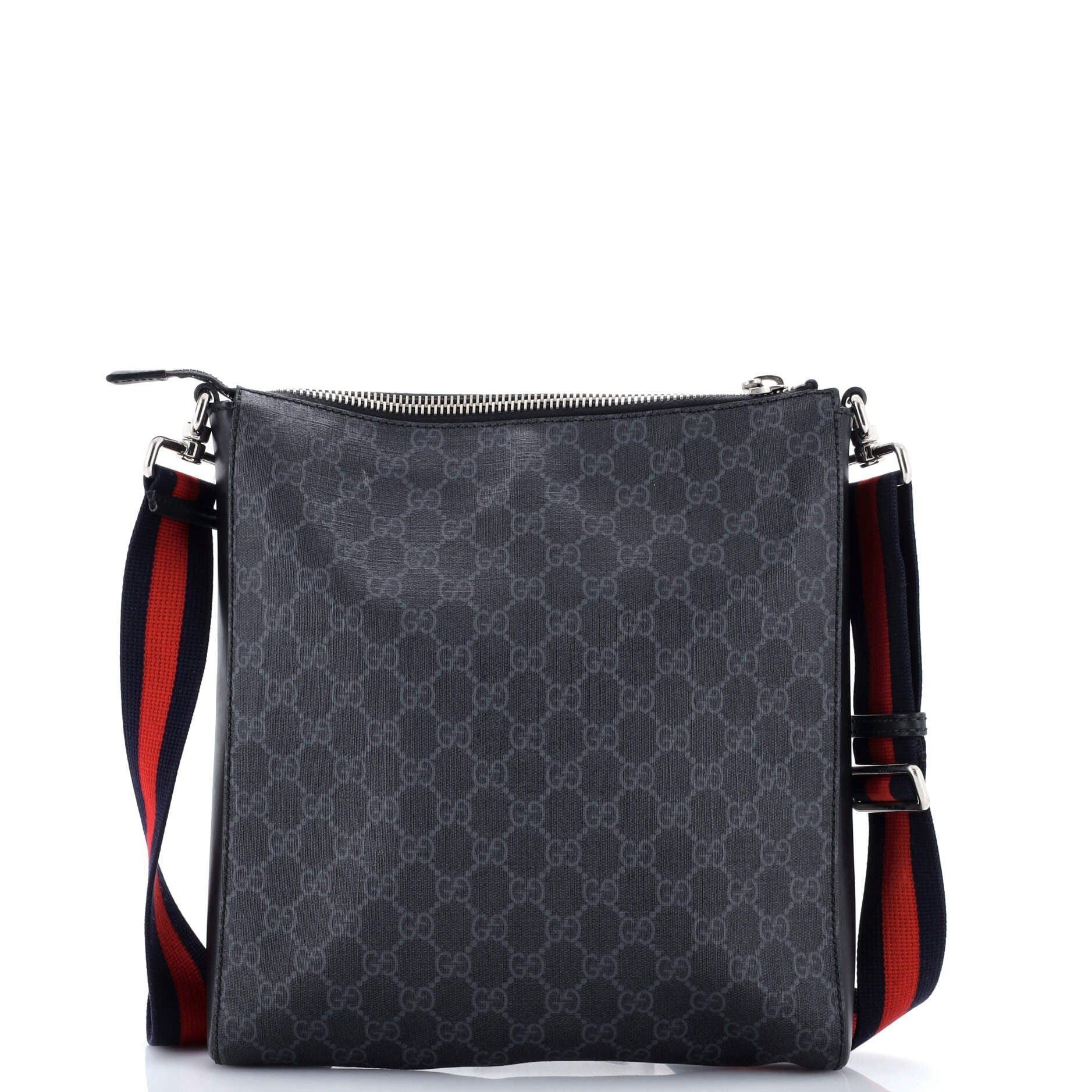 Gucci Web Strap Front Zip Messenger Bag Size ONE SIZE - 3 Thumbnail