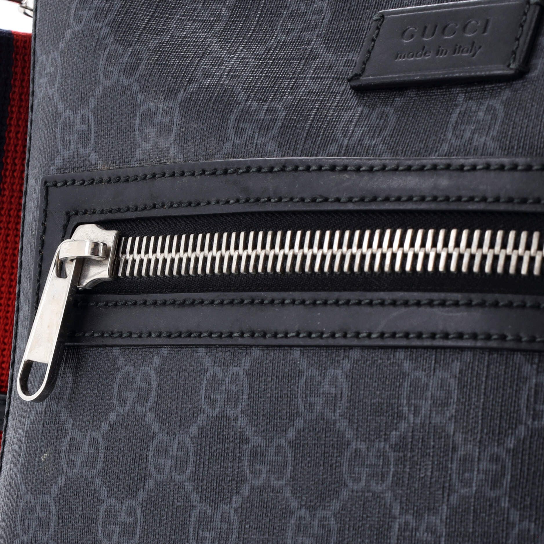 Gucci Web Strap Front Zip Messenger Bag Size ONE SIZE - 6 Thumbnail
