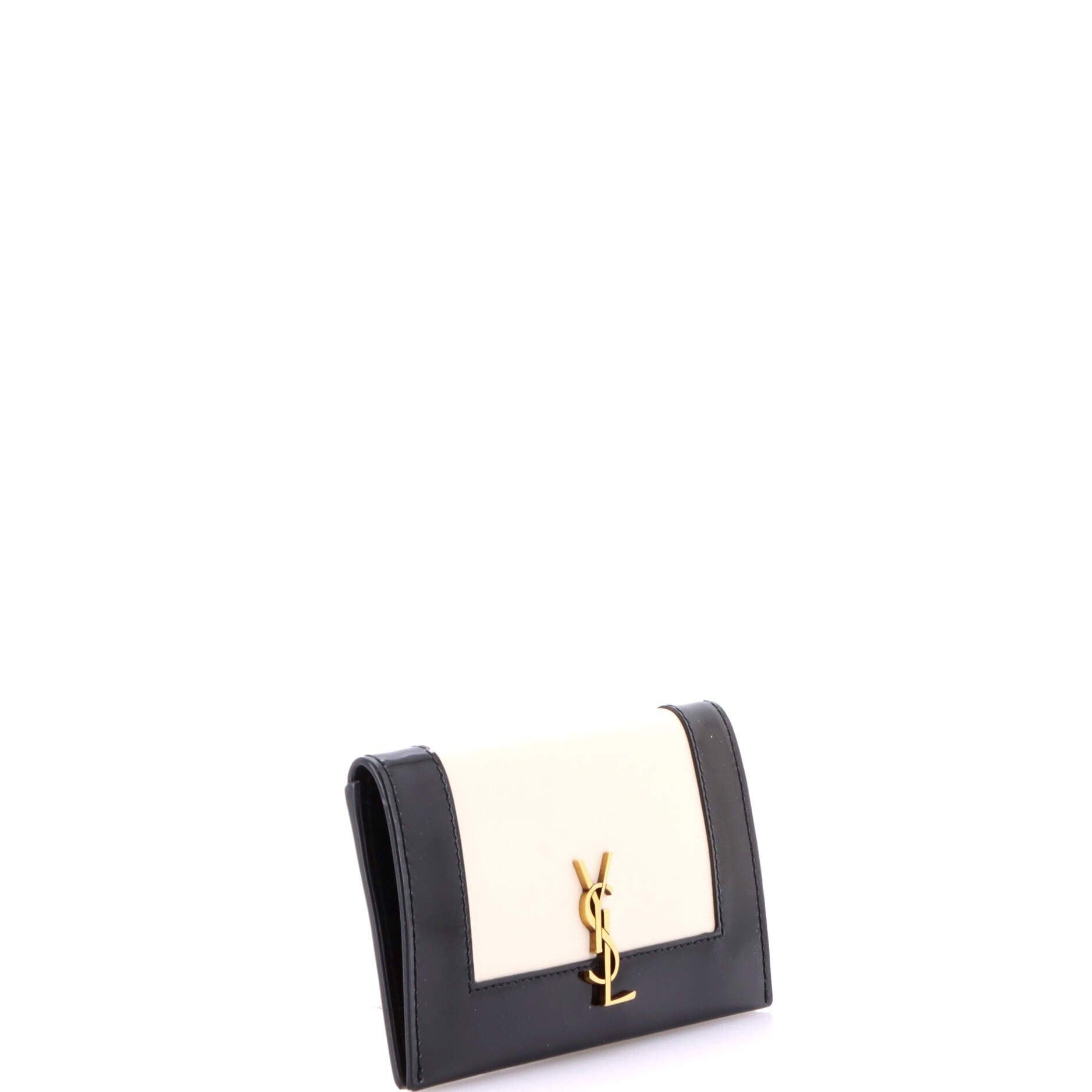 Saint Laurent Paris Bicolor Monogram Wallet Size ONE SIZE - 2 Thumbnail