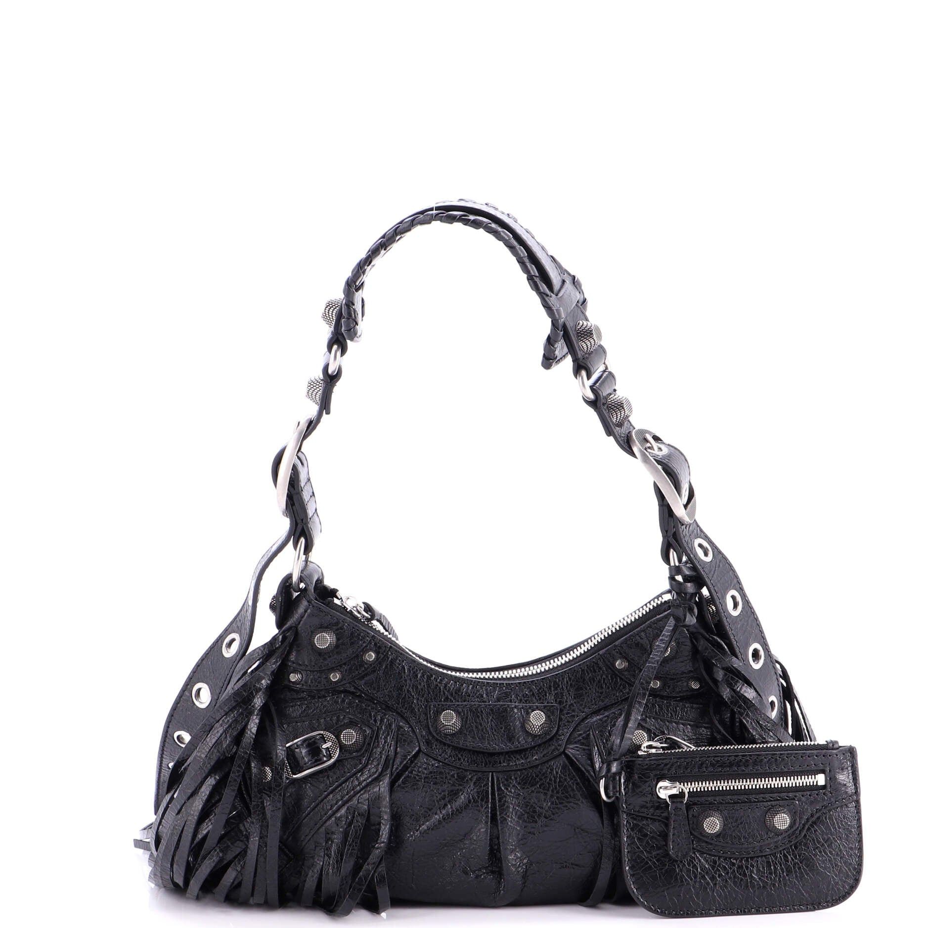 Balenciaga Le Cagole Giant Studs Fringe Shoulder Bag Size ONE SIZE - 2 Thumbnail