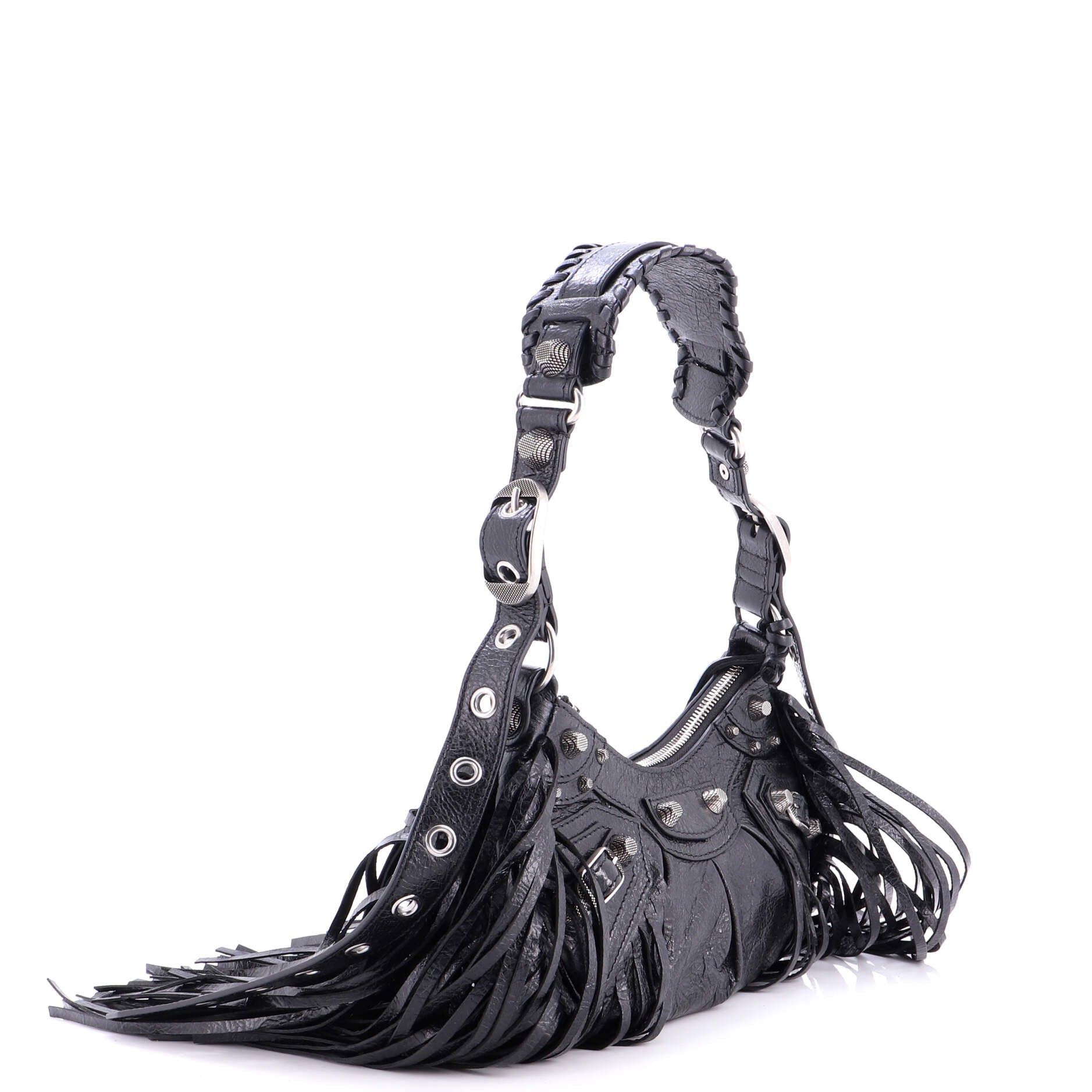 Balenciaga Le Cagole Giant Studs Fringe Shoulder Bag Size ONE SIZE - 4 Thumbnail