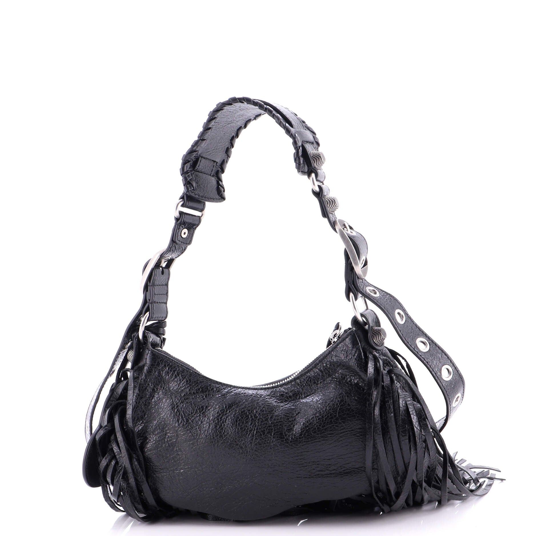 Balenciaga Le Cagole Giant Studs Fringe Shoulder Bag Size ONE SIZE - 5 Thumbnail