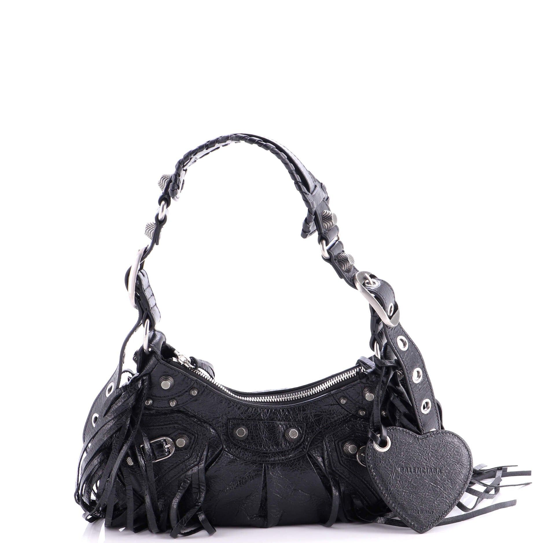 Balenciaga Le Cagole Giant Studs Fringe Shoulder Bag Size ONE SIZE - 3 Thumbnail