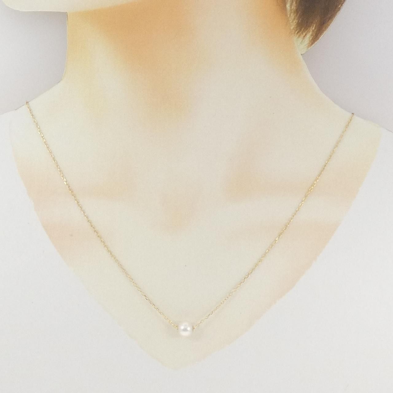 Mikimoto Mikimoto Mikimoto Au750 Akoya Pearl Necklace Precious Metal Necklace DUTY FREE for USA Size ONE SIZE - 5 Thumbnail