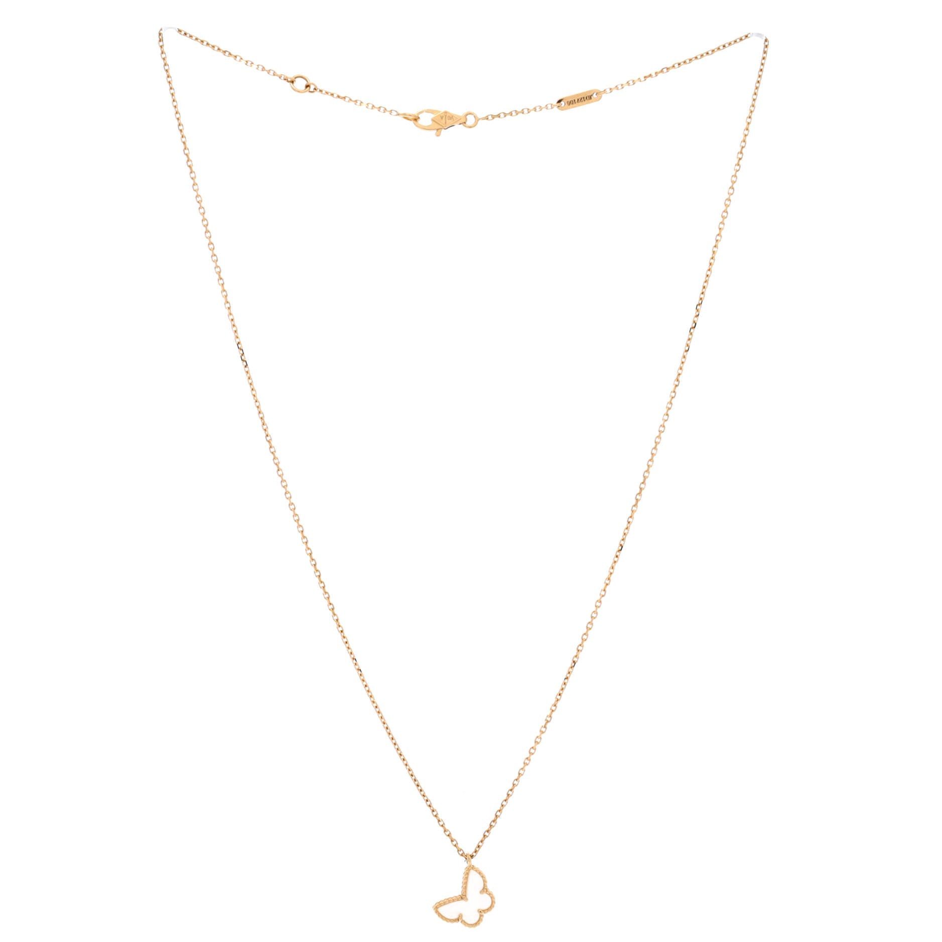 Van Cleef & Arpels Sweet Alhambra Butterfly Pendant Necklace Size ONE SIZE - 3 Thumbnail