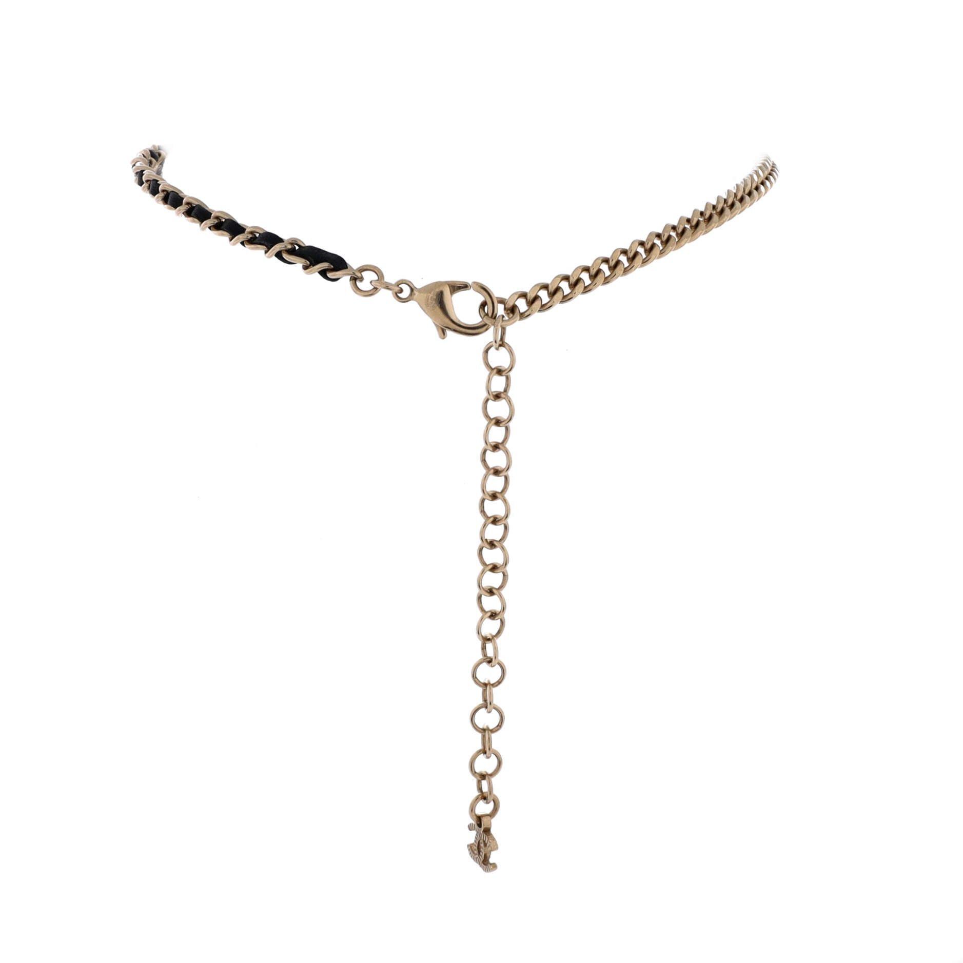 Chanel Double CC Chain Choker Necklace Size ONE SIZE - 2 Thumbnail