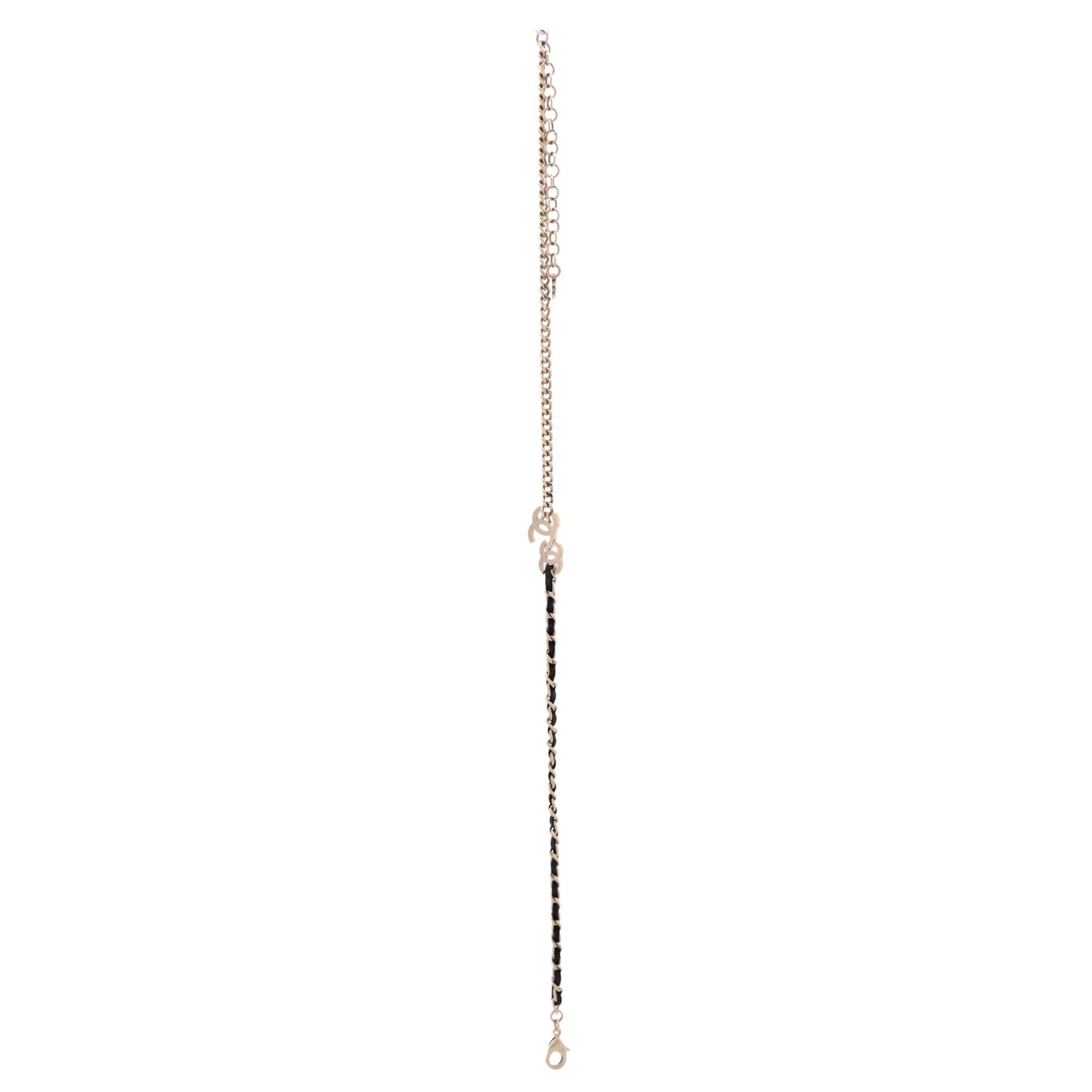 Chanel Double CC Chain Choker Necklace Size ONE SIZE - 3 Thumbnail