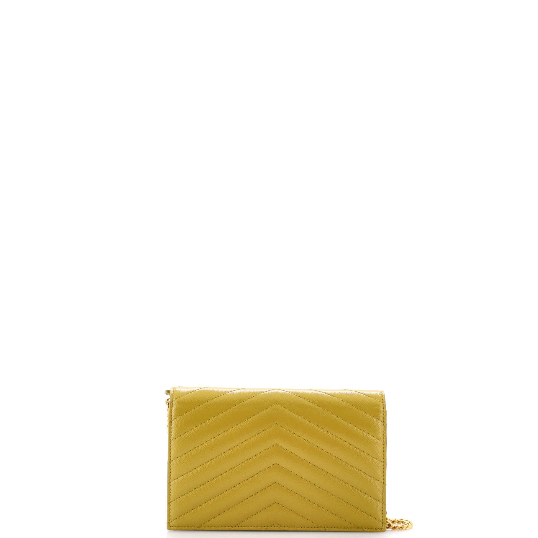 Saint Laurent Paris Classic Monogram Wallet on Chain Size ONE SIZE - 3 Thumbnail