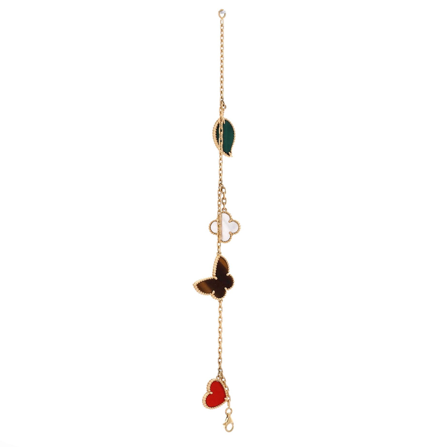 Van Cleef & Arpels Lucky Alhambra 4 Motifs Bracelet Size ONE SIZE - 3 Thumbnail