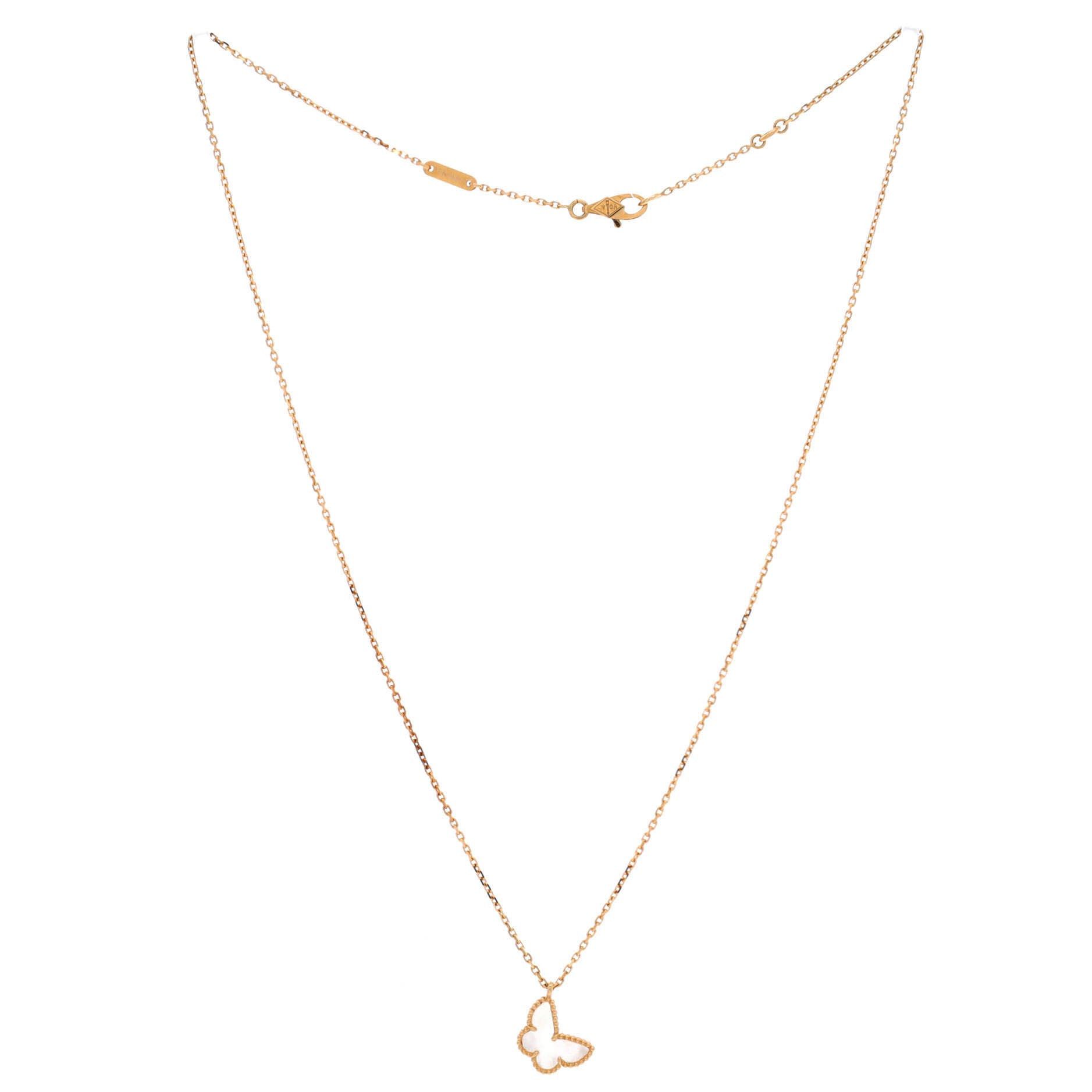 Van Cleef & Arpels Sweet Alhambra Butterfly Pendant Necklace Size ONE SIZE - 3 Thumbnail