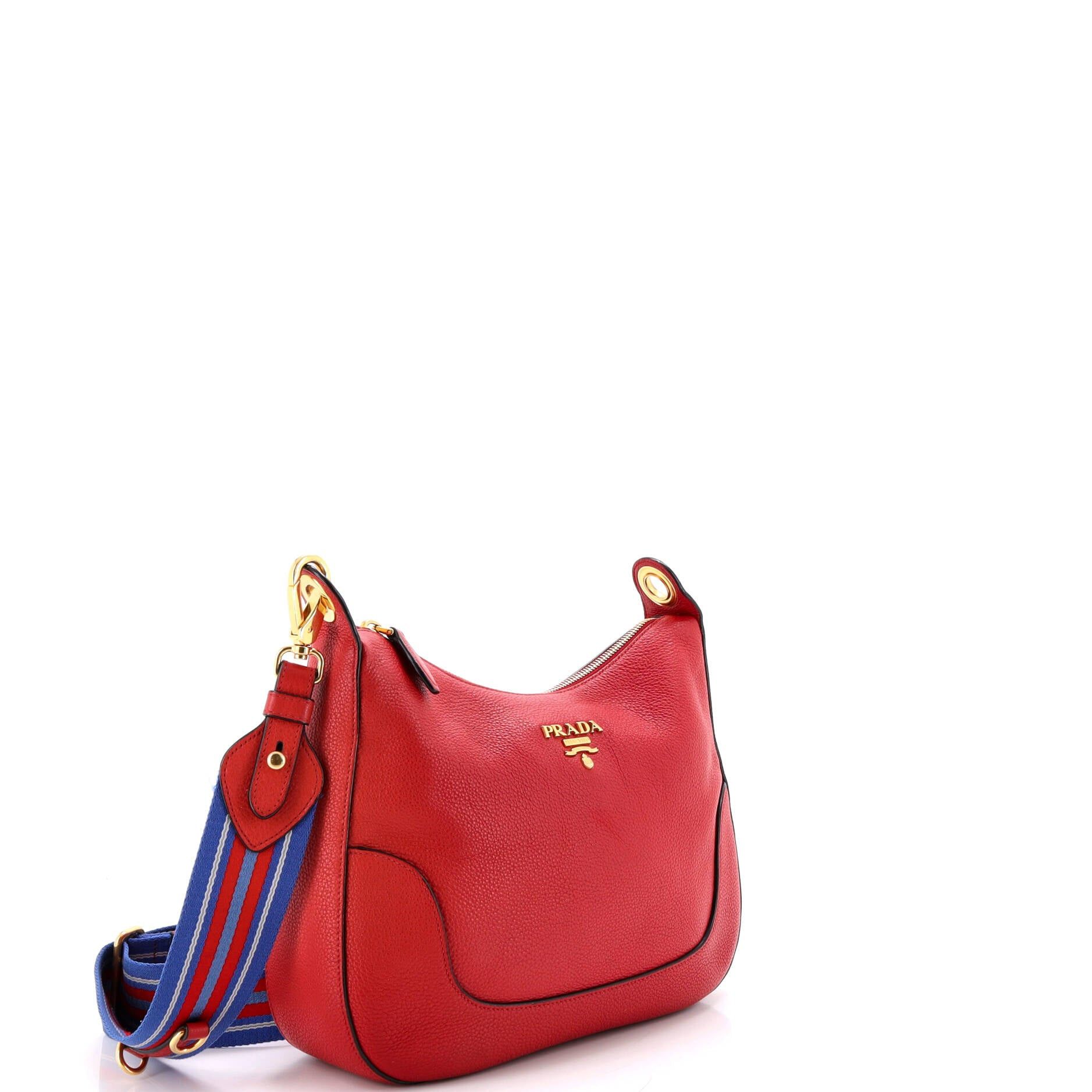 Prada Striped Strap Zip Hobo Size ONE SIZE - 2 Thumbnail