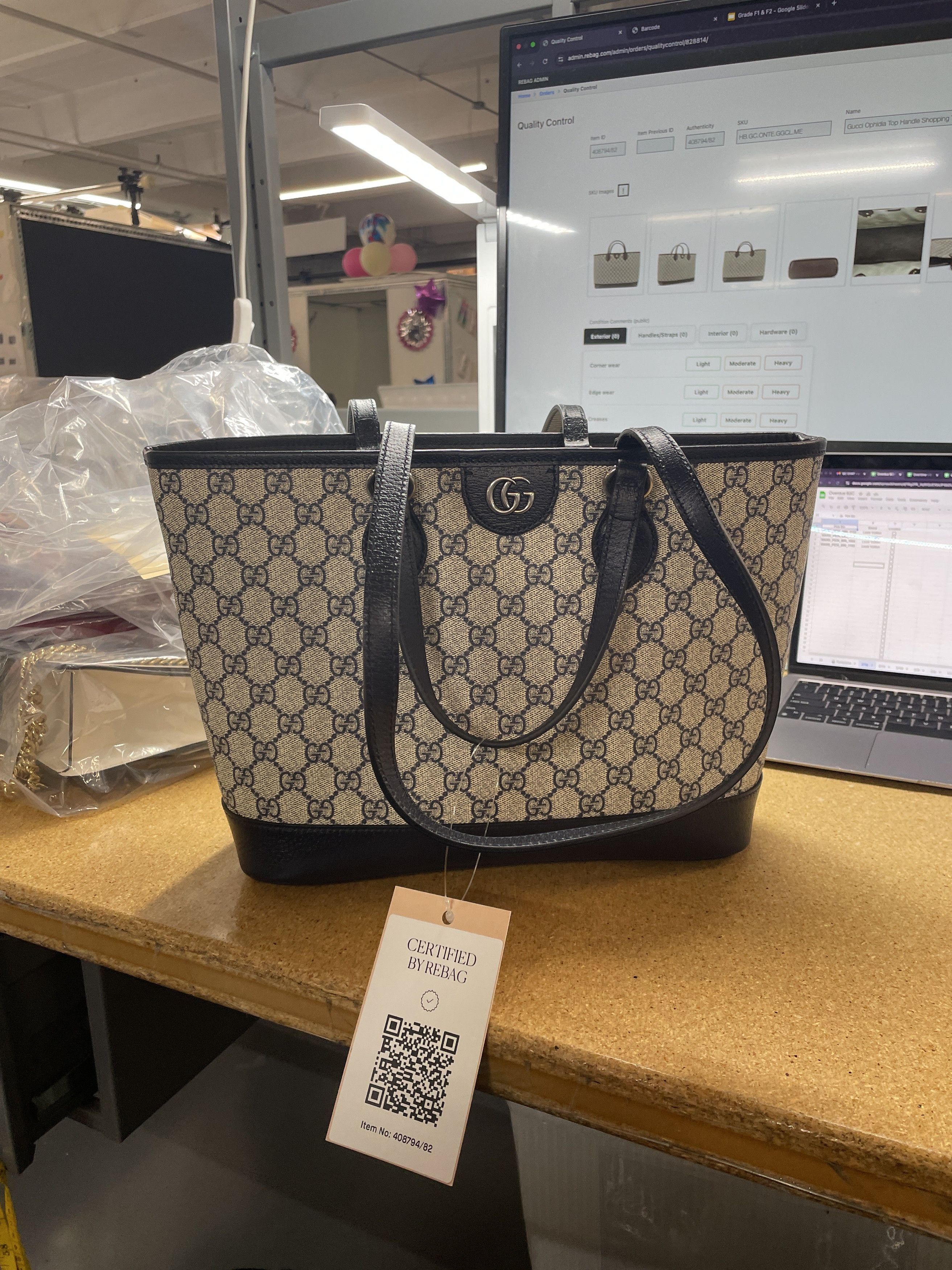 Gucci Ophidia Top Handle Shopping Tote Size ONE SIZE - 8 Thumbnail