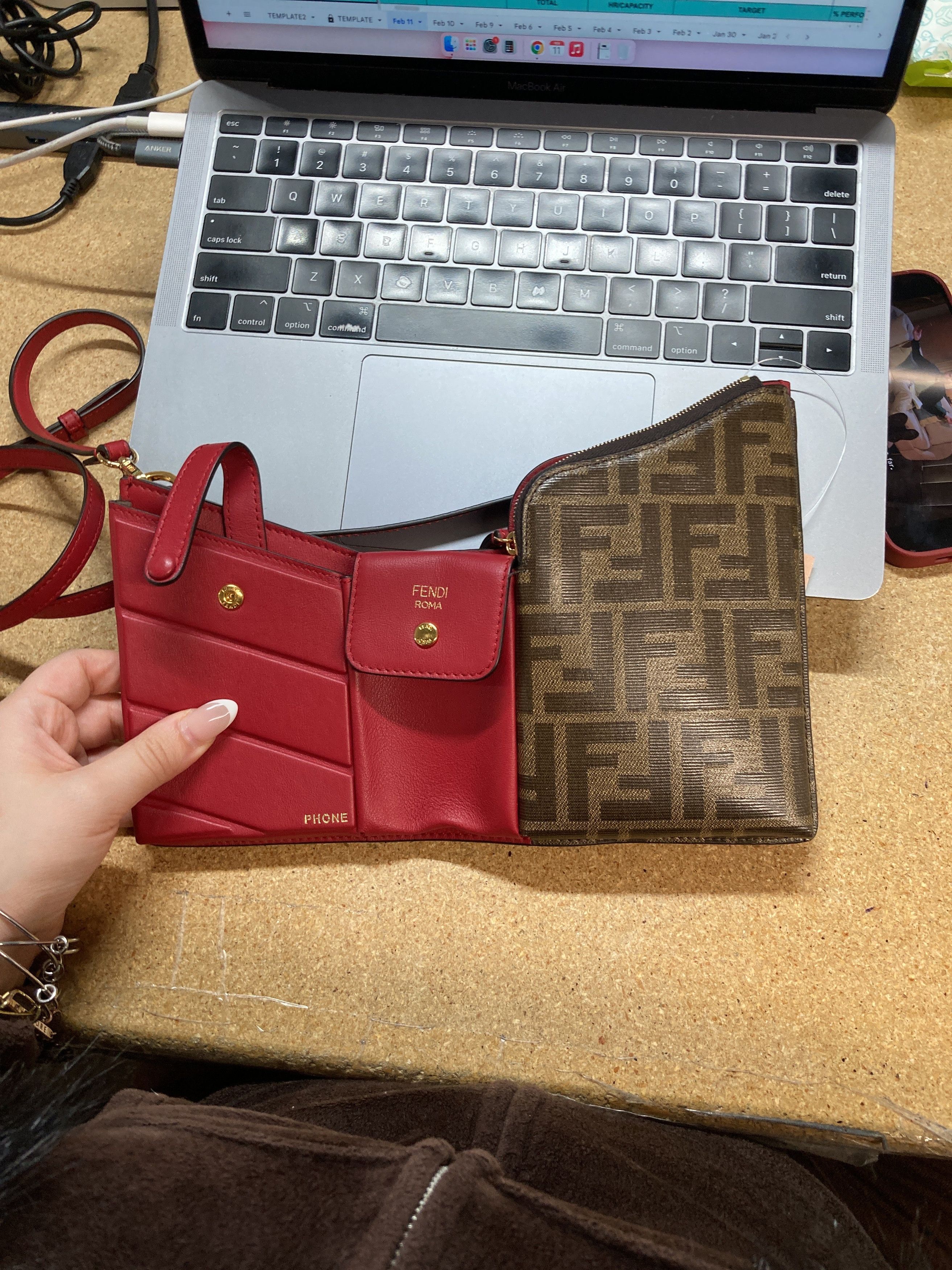 Fendi Bustine 3 Pockets Crossbody Bag Size ONE SIZE - 7 Thumbnail