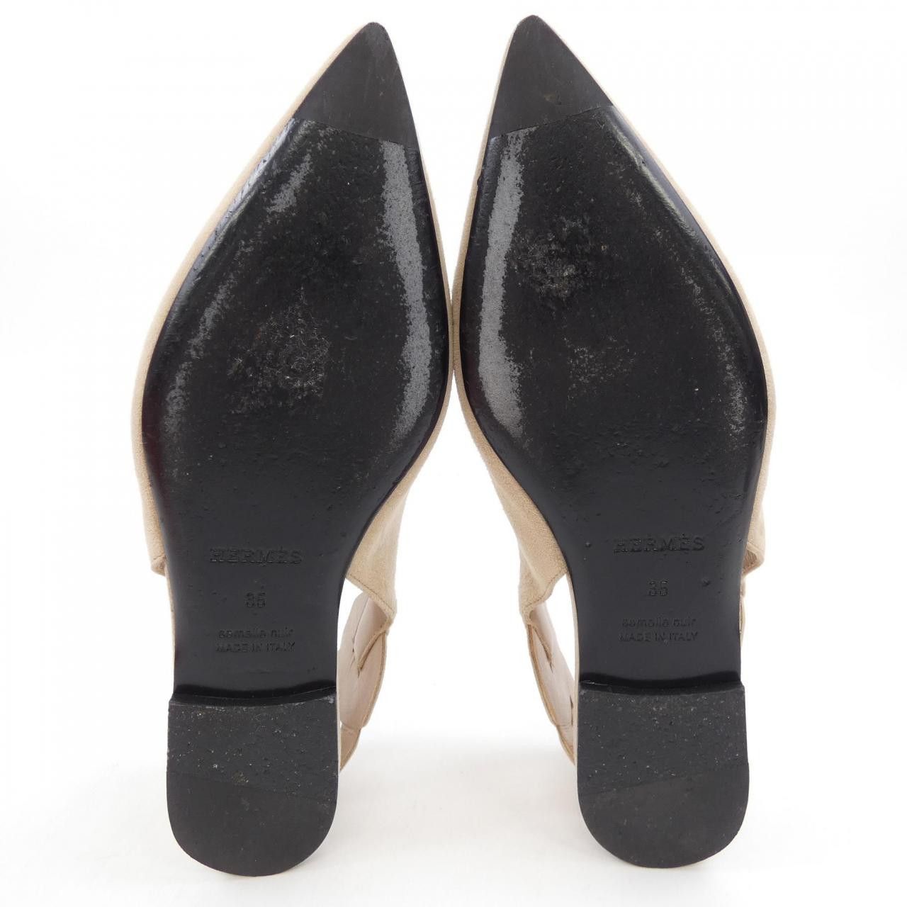 Hermes Hermes Hermes Gina Chaine Gourmet Goatskin Shoes Leather Shoes DUTY FREE for USA Size ONE SIZE - 4 Thumbnail