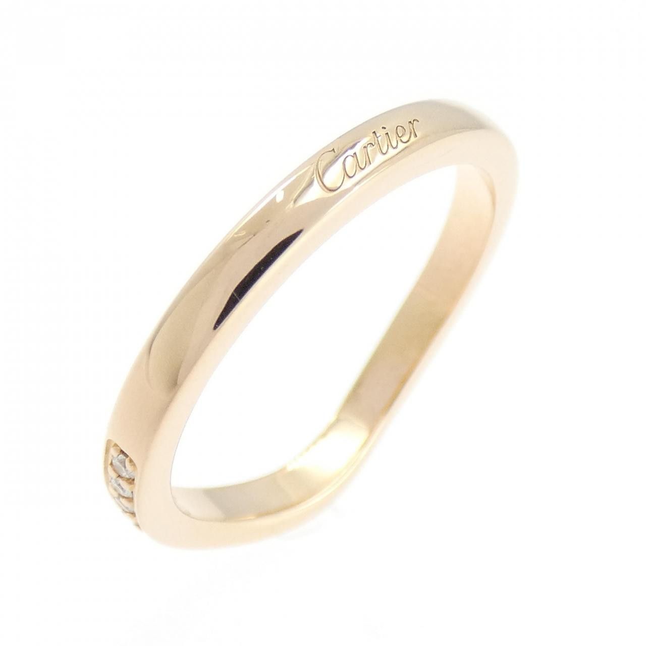 Cartier Cartier Cartier Ballerina 750 Pink Gold Diamond Ring Size 8 Precious Metal Ring B4098700 DUTY FREE for USA Size ONE SIZE - 2 Thumbnail