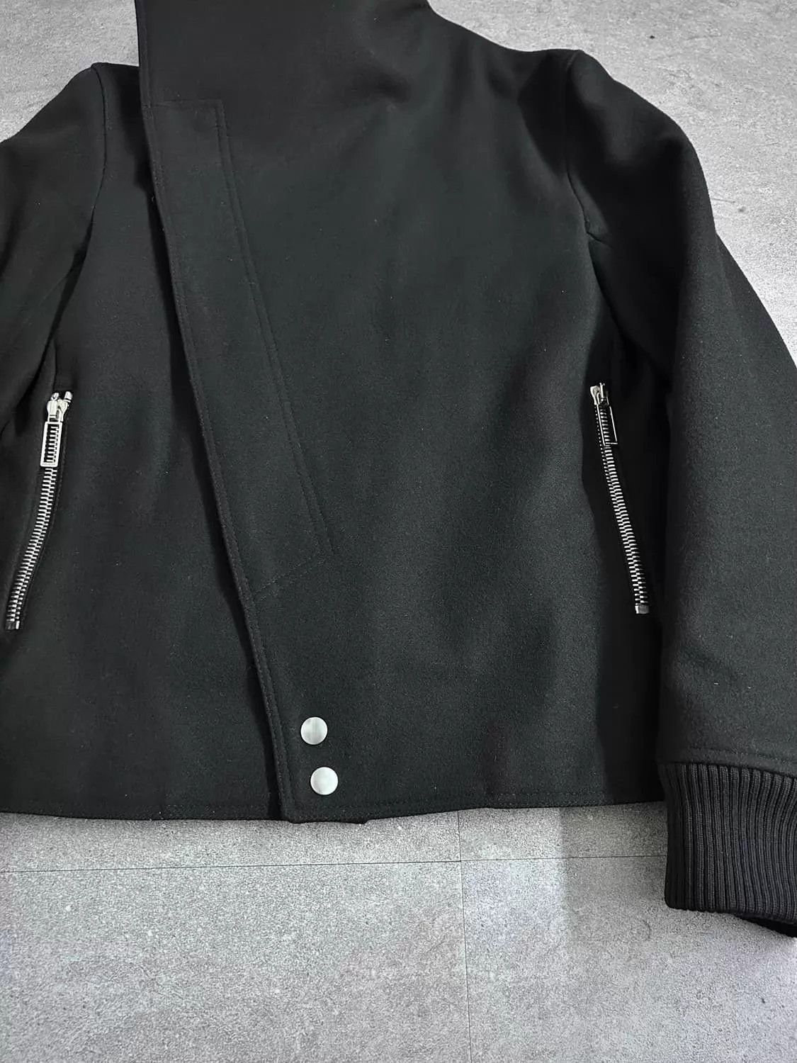 Dior Black High Collar Buttoned Bomber Jacket Size US S / EU 44-46 / 1 - 5 Thumbnail
