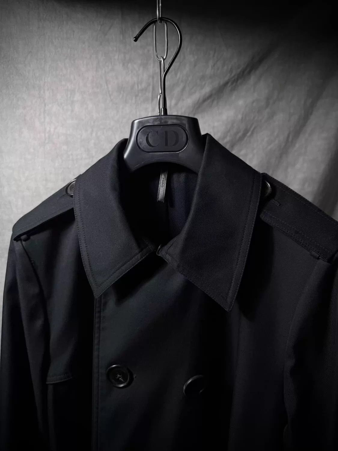 Dior Black Double-Breasted Trench Coat Size S Size US S / EU 44-46 / 1 - 5 Thumbnail