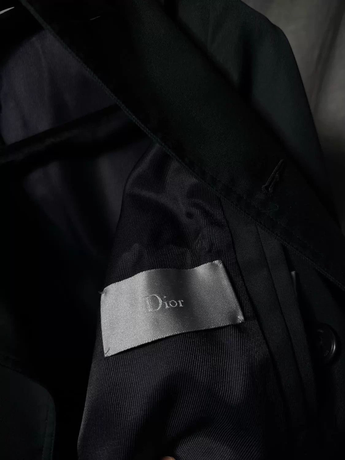 Dior Black Double-Breasted Trench Coat Size S Size US S / EU 44-46 / 1 - 2 Thumbnail