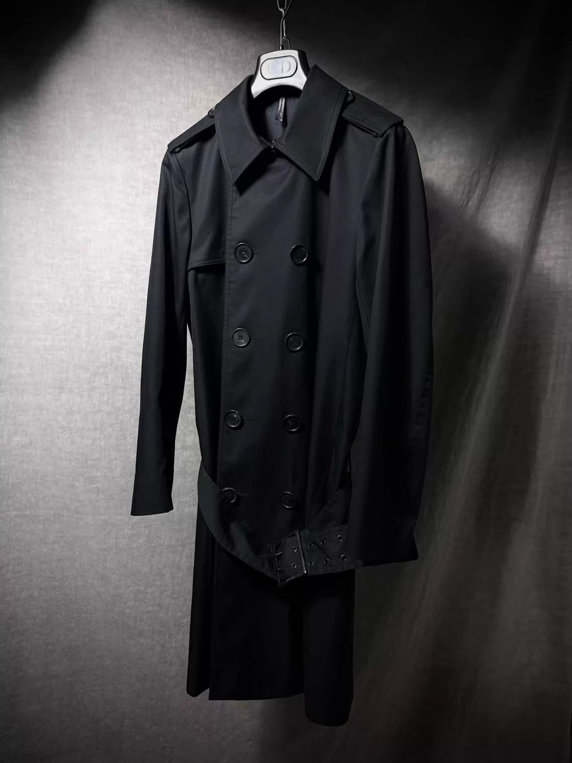 Dior Black Double-Breasted Trench Coat Size S Size US S / EU 44-46 / 1 - 3 Thumbnail