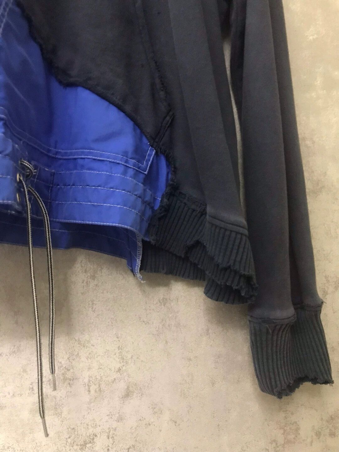 Greg Lauren Multi-Color Patchwork Hoodie with Asymmetric Hem Size US XL / EU 56 / 4 - 4 Thumbnail