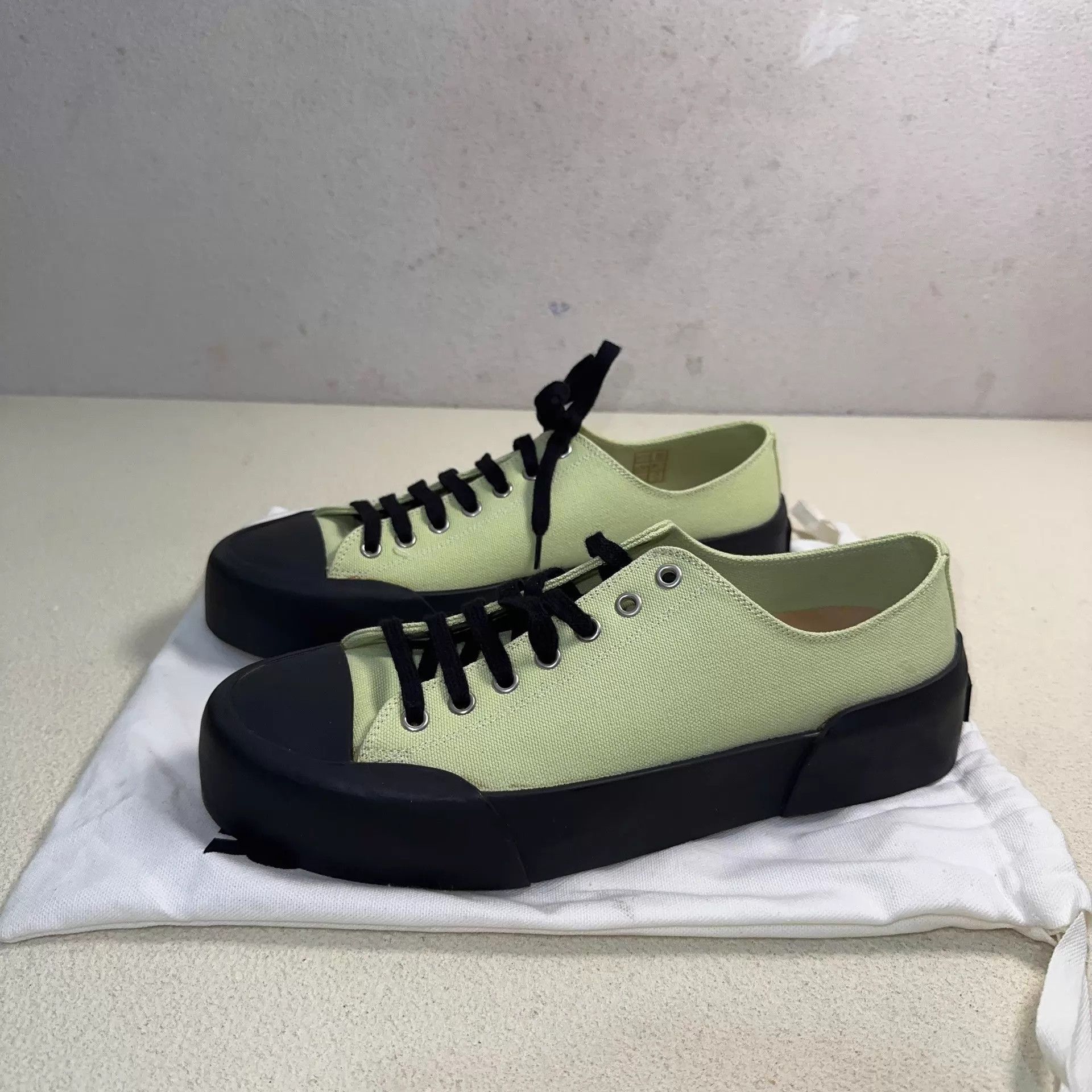 Jil Sander Multi Color Low Top Canvas Sneakers Size 8 Size US 8 / EU 41 - 2 Thumbnail
