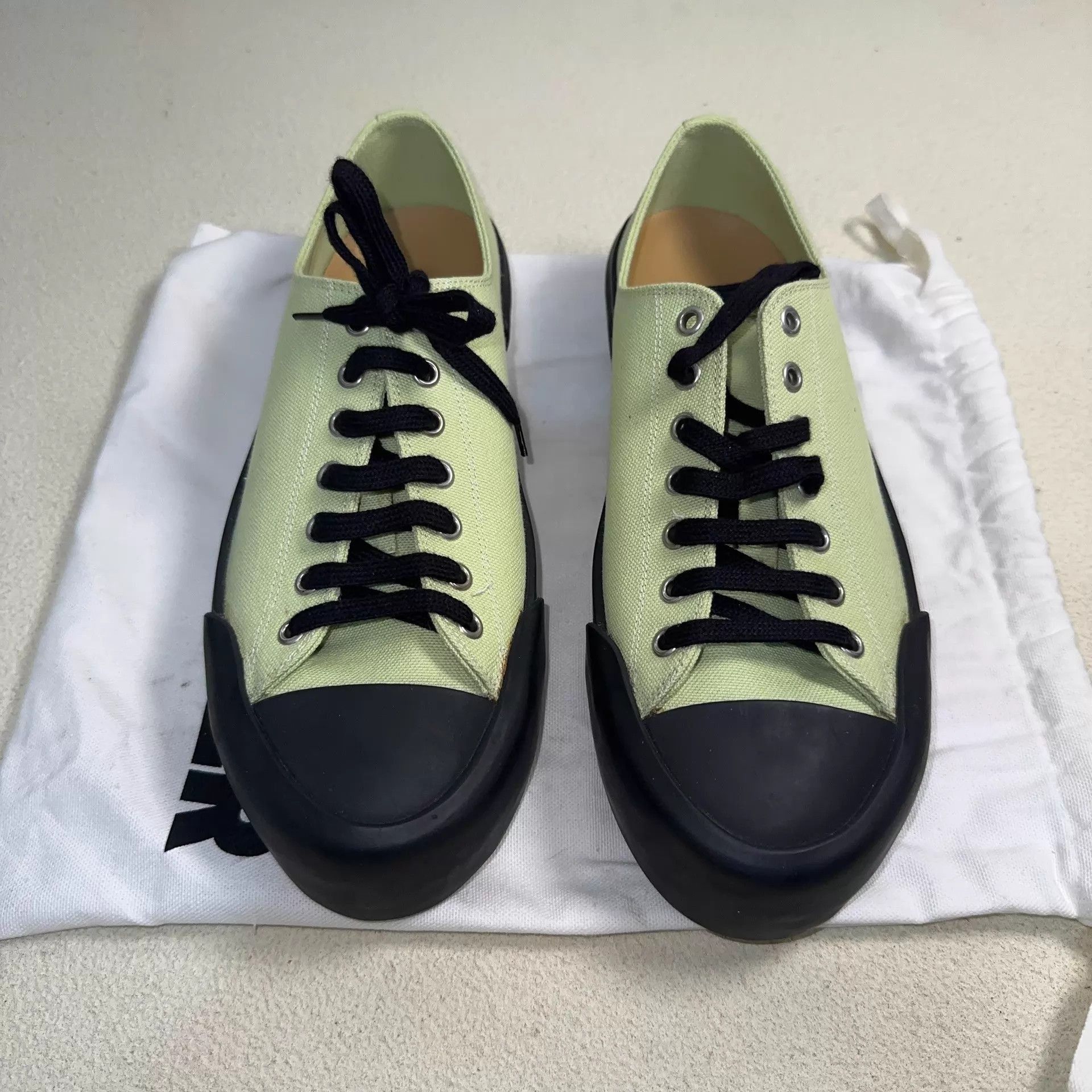 Jil Sander Multi Color Low Top Canvas Sneakers Size 8 Size US 8 / EU 41 - 3 Thumbnail