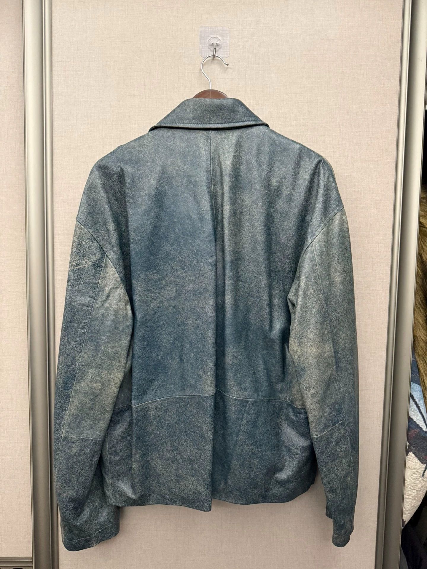 PIET Blue Leather Jacket with Star Design - Size L Size US L / EU 52-54 / 3 - 2 Thumbnail