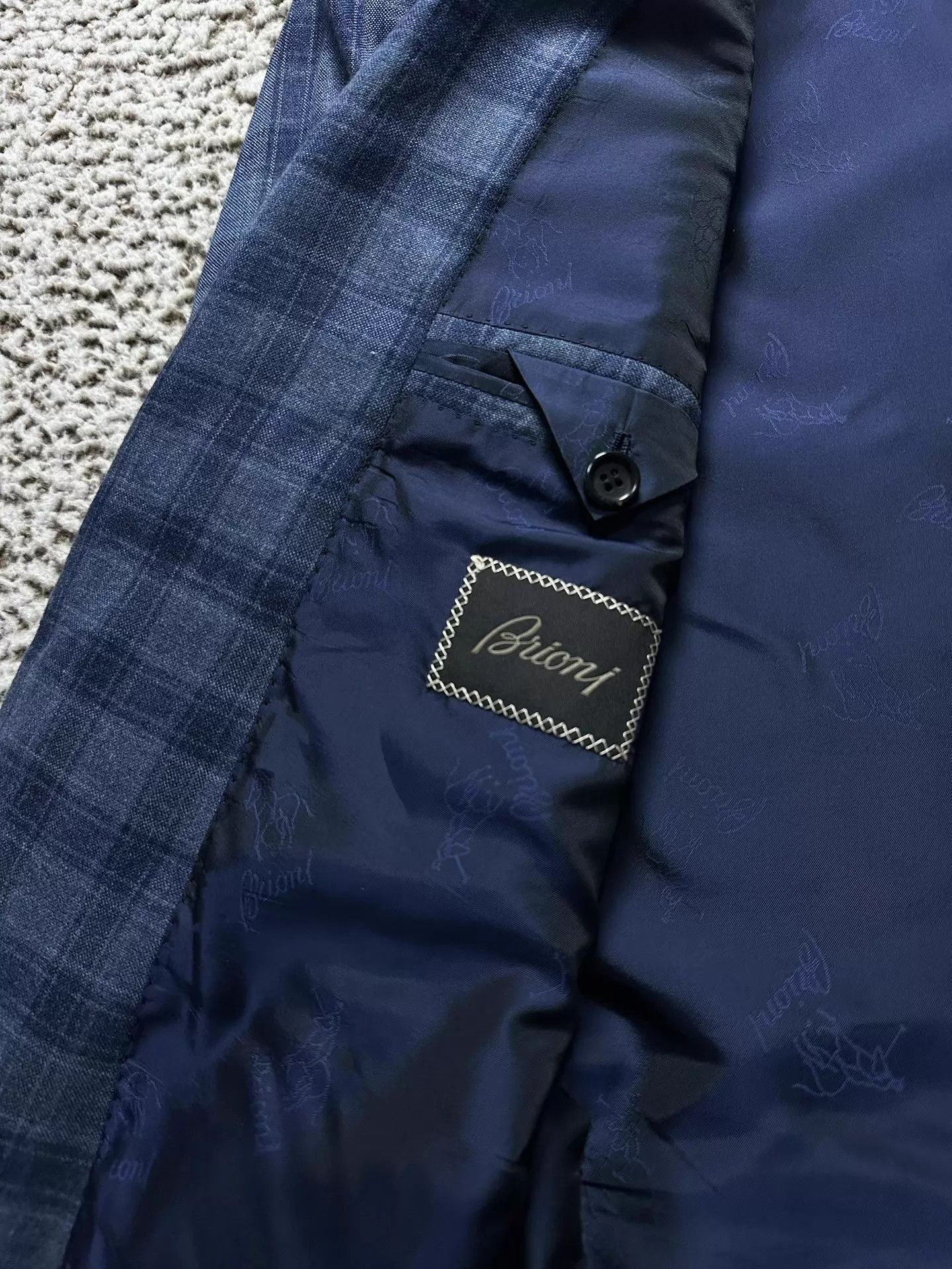 Brioni Blue Plaid Pattern Blazer - XL Size US XL / EU 56 / 4 - 4 Thumbnail