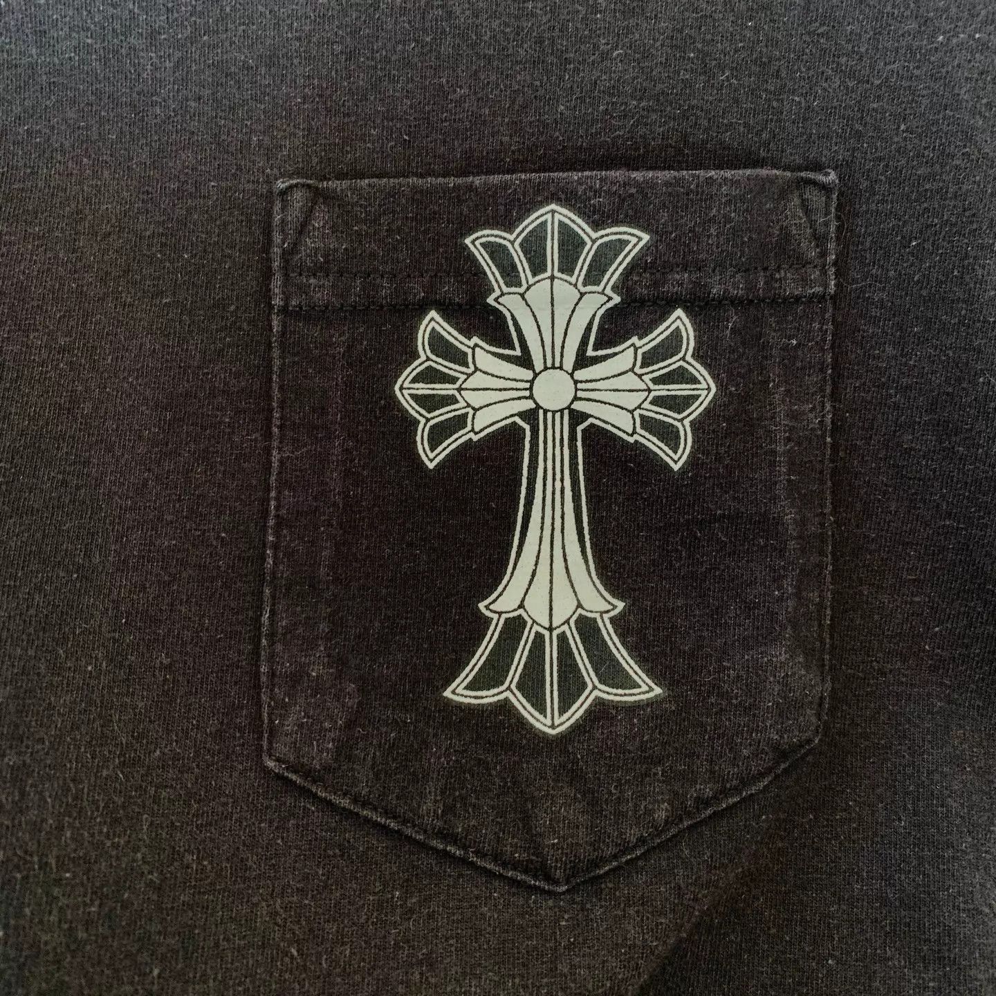 Chrome Hearts Black Short Sleeve T-Shirt with Cross Pocket Size US L / EU 52-54 / 3 - 5 Thumbnail