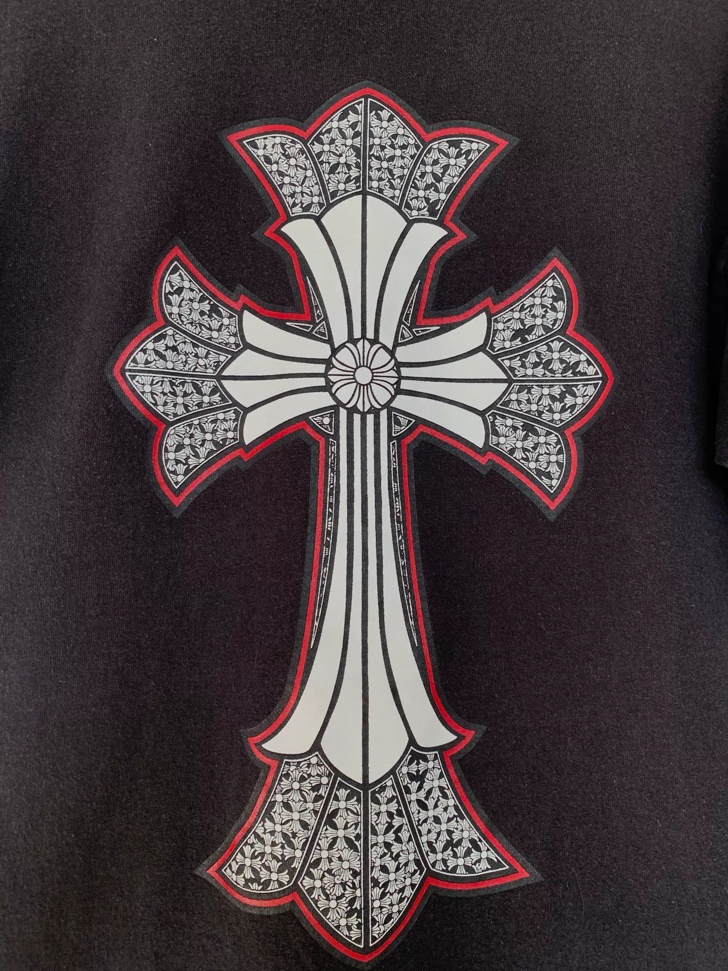 Chrome Hearts Black Short Sleeve T-Shirt with Cross Pocket Size US L / EU 52-54 / 3 - 8 Thumbnail