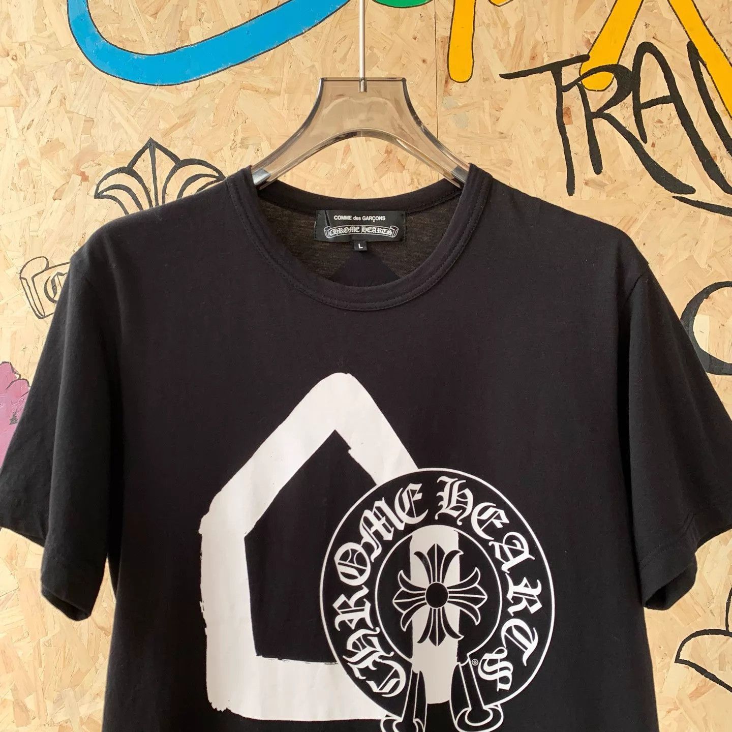 Chrome Hearts Black Graphic Short-Sleeve T-Shirt Size L Size US L / EU 52-54 / 3 - 3 Thumbnail