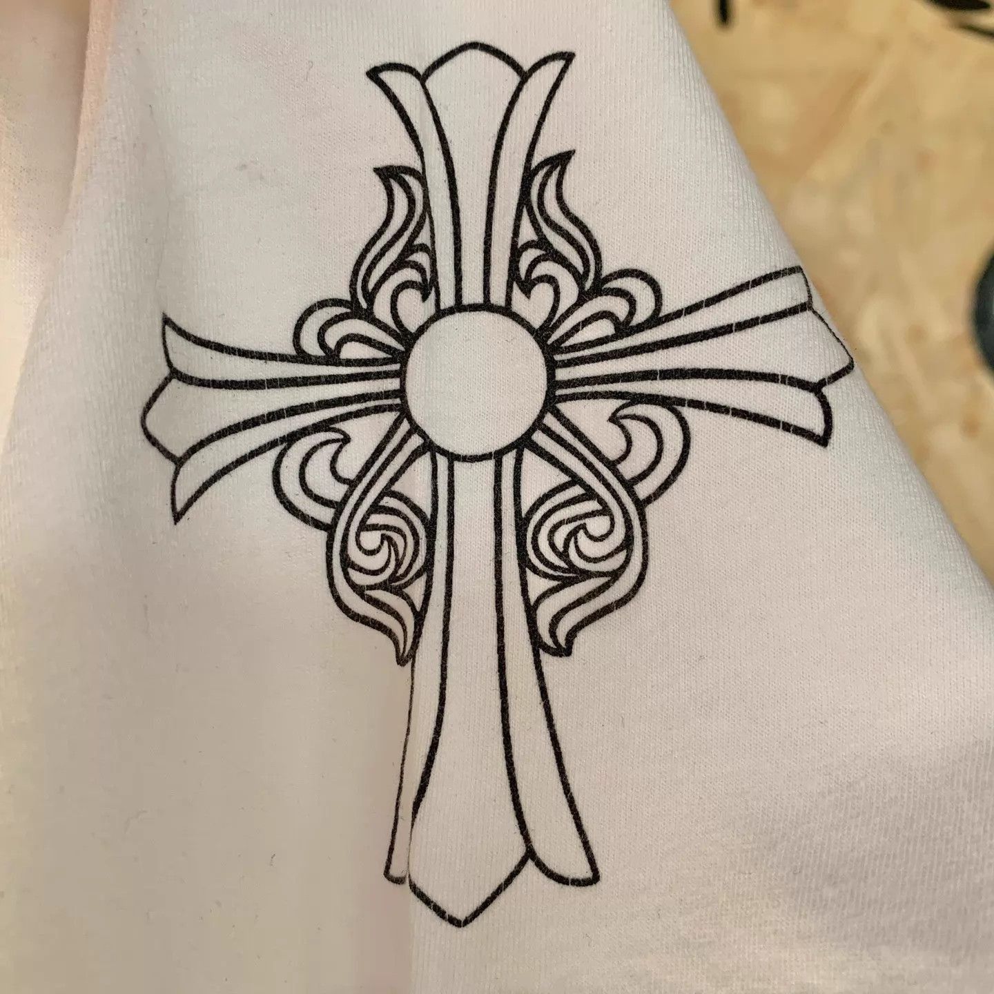 Chrome Hearts White Short Sleeve T-Shirt with Pocket Design Size US M / EU 48-50 / 2 - 4 Thumbnail
