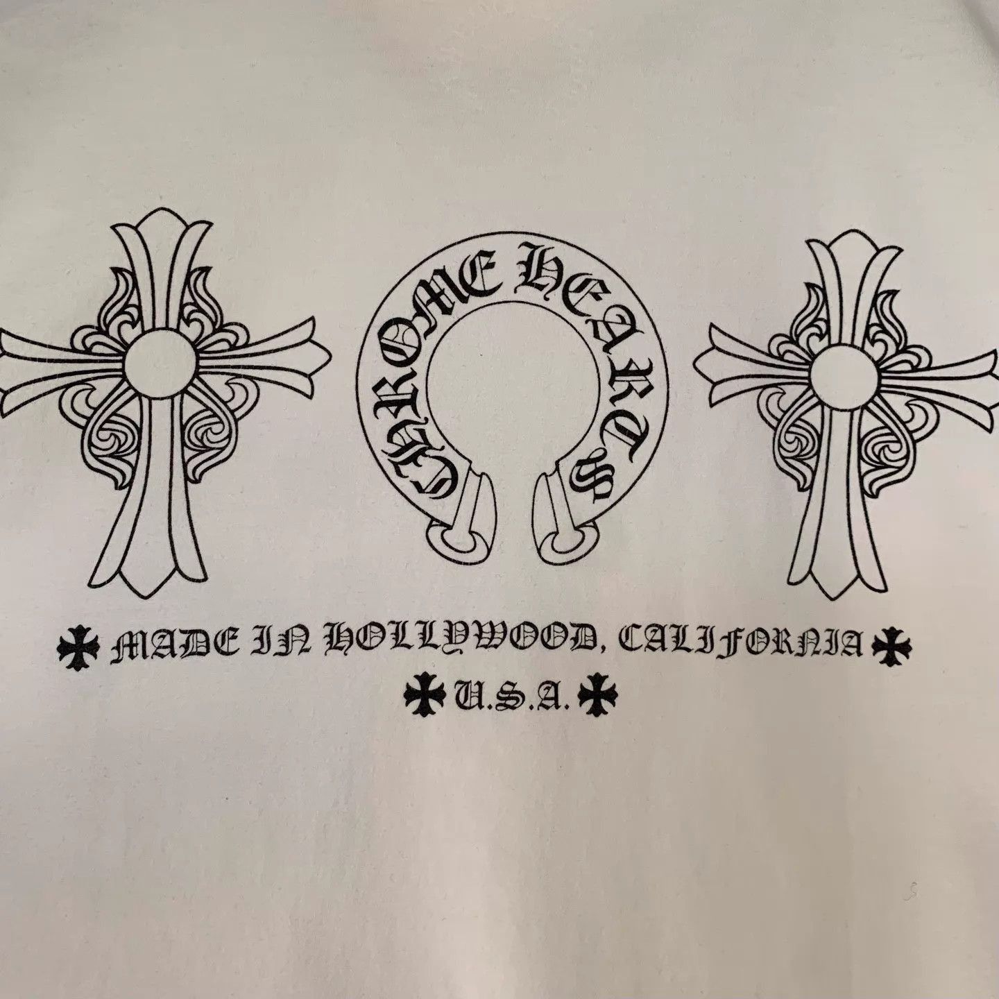 Chrome Hearts White Short Sleeve T-Shirt with Pocket Design Size US M / EU 48-50 / 2 - 7 Thumbnail