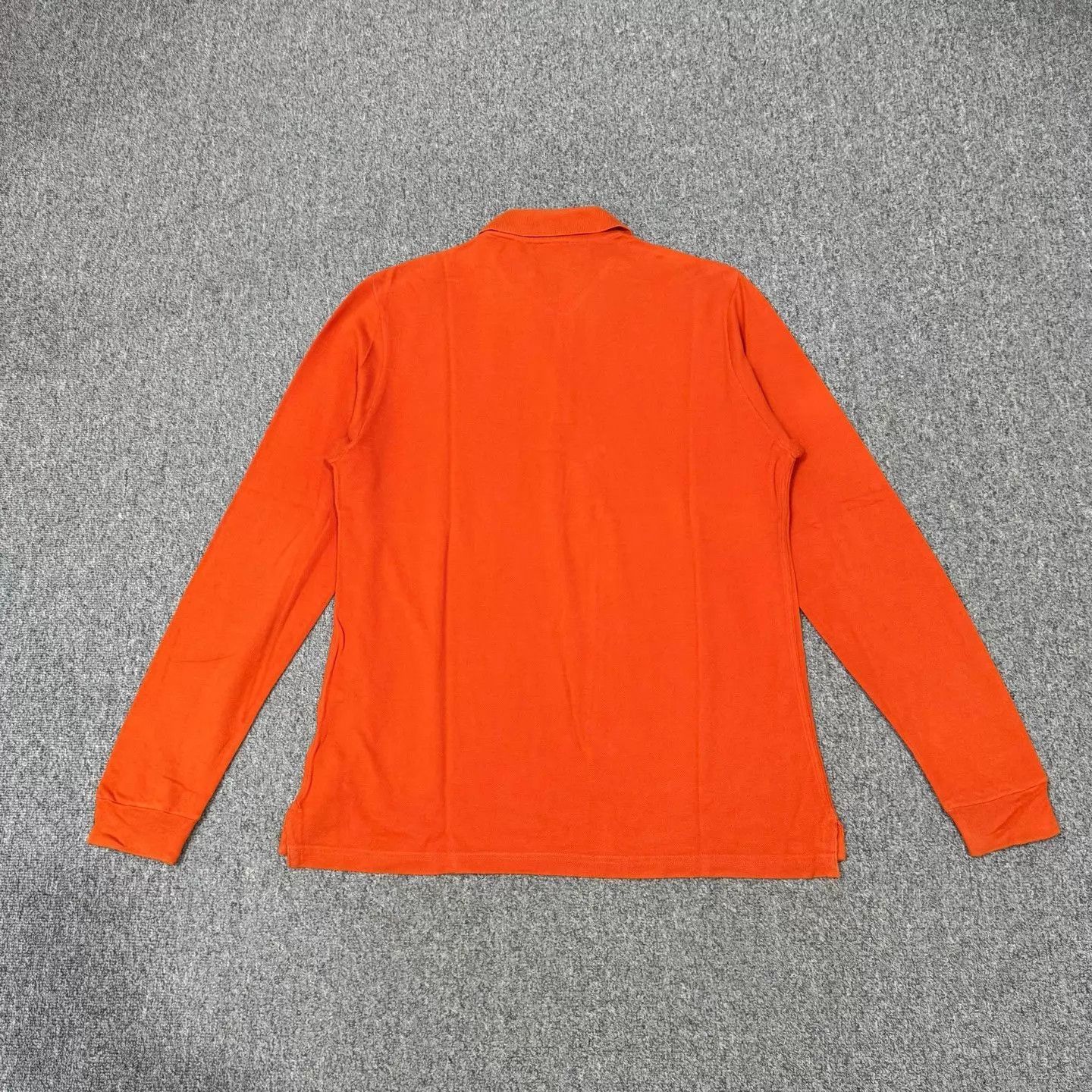 Hermes Orange Long Sleeve Polo Shirt Size L Size US L / EU 52-54 / 3 - 2 Thumbnail