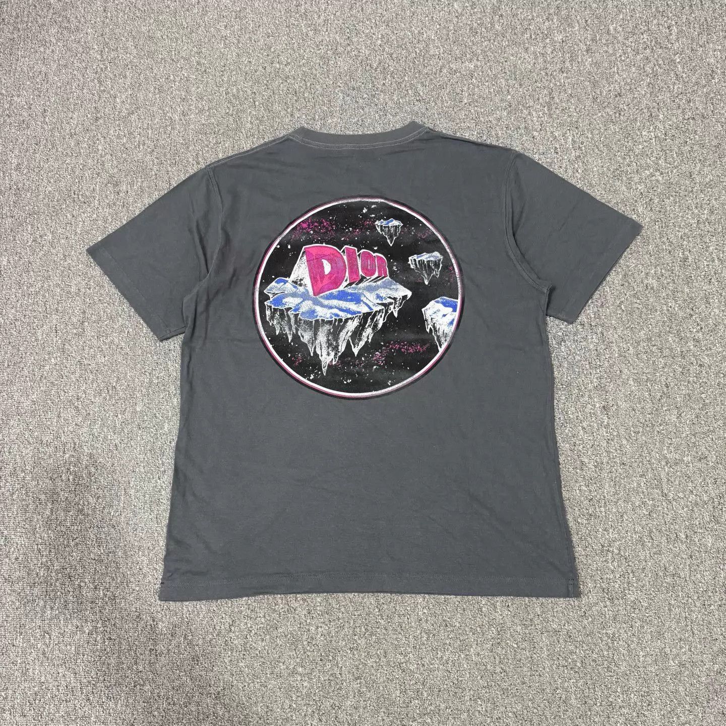 Dior Gray Short Sleeve Graphic T-Shirt Size US L / EU 52-54 / 3 - 2 Thumbnail