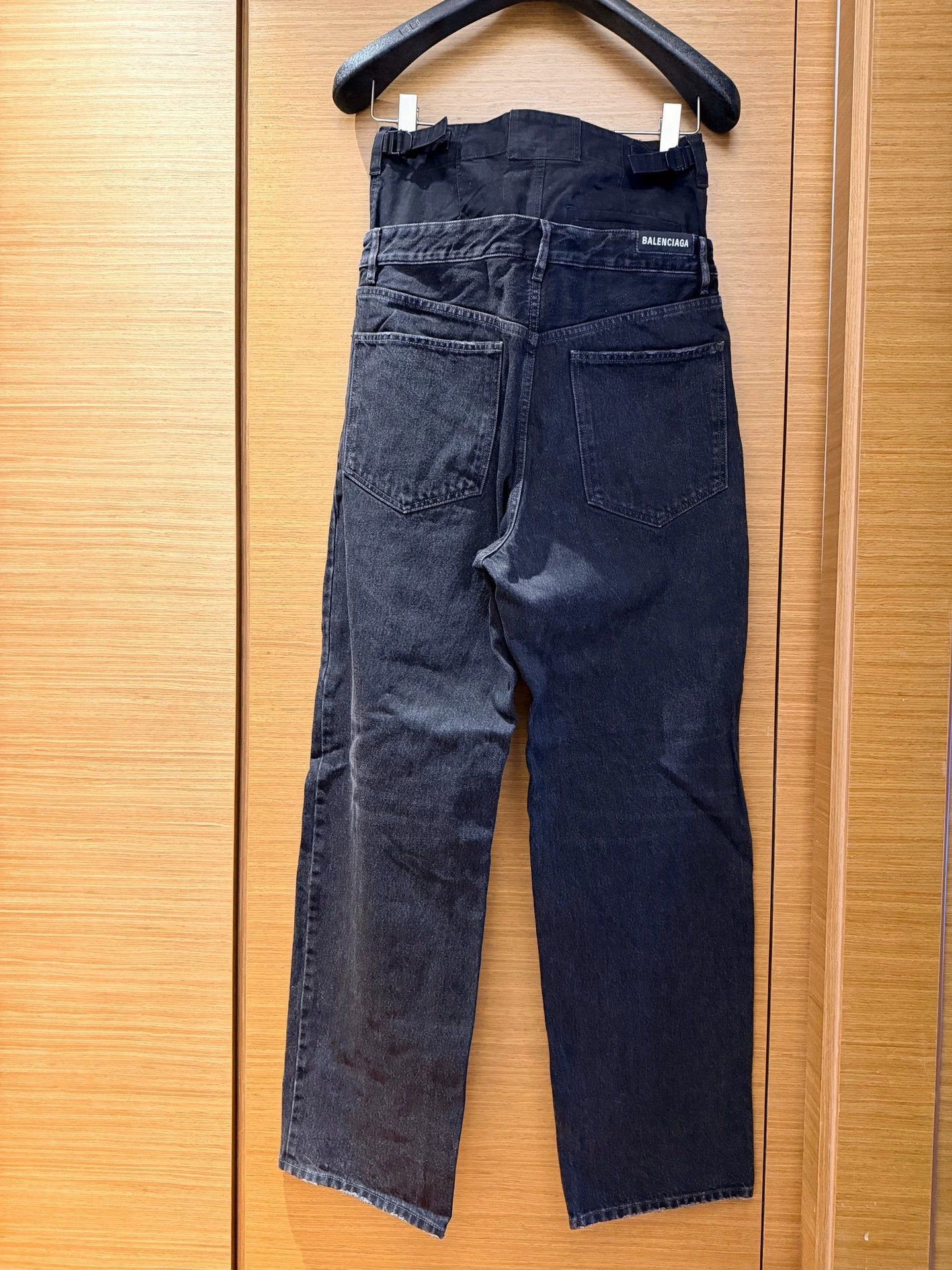 Balenciaga Black Denim Relaxed Fit Pants Size 28 Size US 28 / EU 44 - 6 Thumbnail