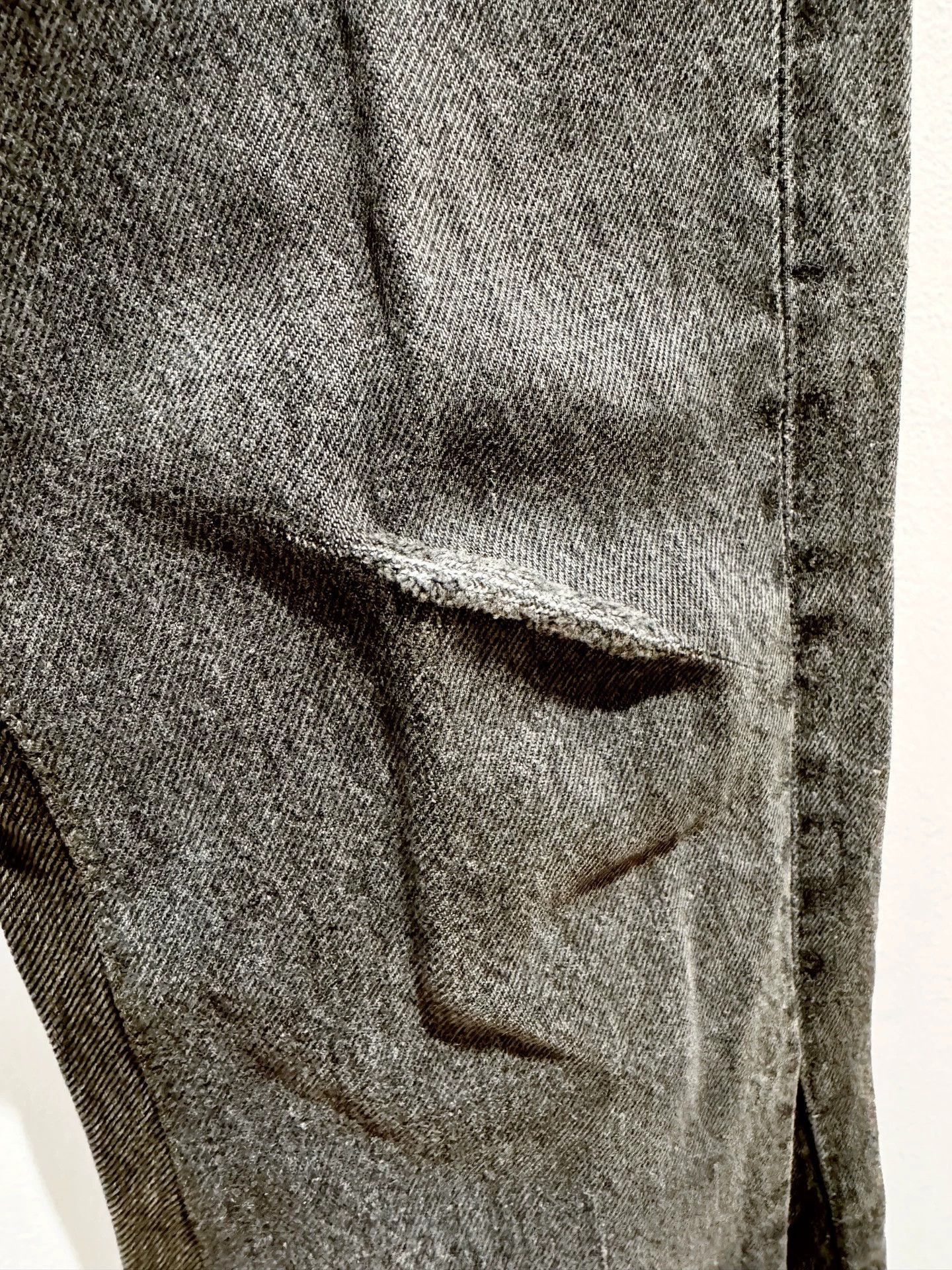 Gallery Dept. Gray Denim Pants with Frayed Hem, Size 32 Size US 32 / EU 48 - 3 Thumbnail