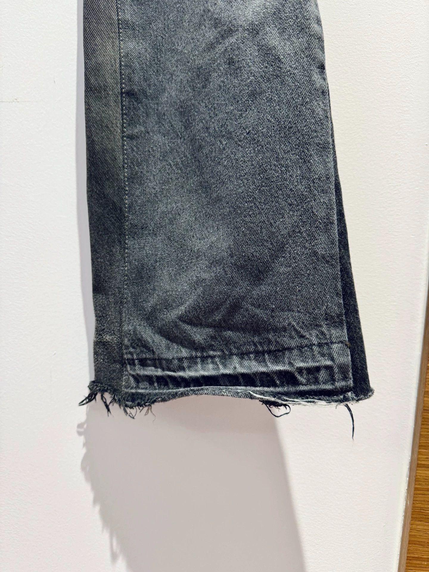 Gallery Dept. Gray Denim Pants with Frayed Hem, Size 32 Size US 32 / EU 48 - 7 Thumbnail