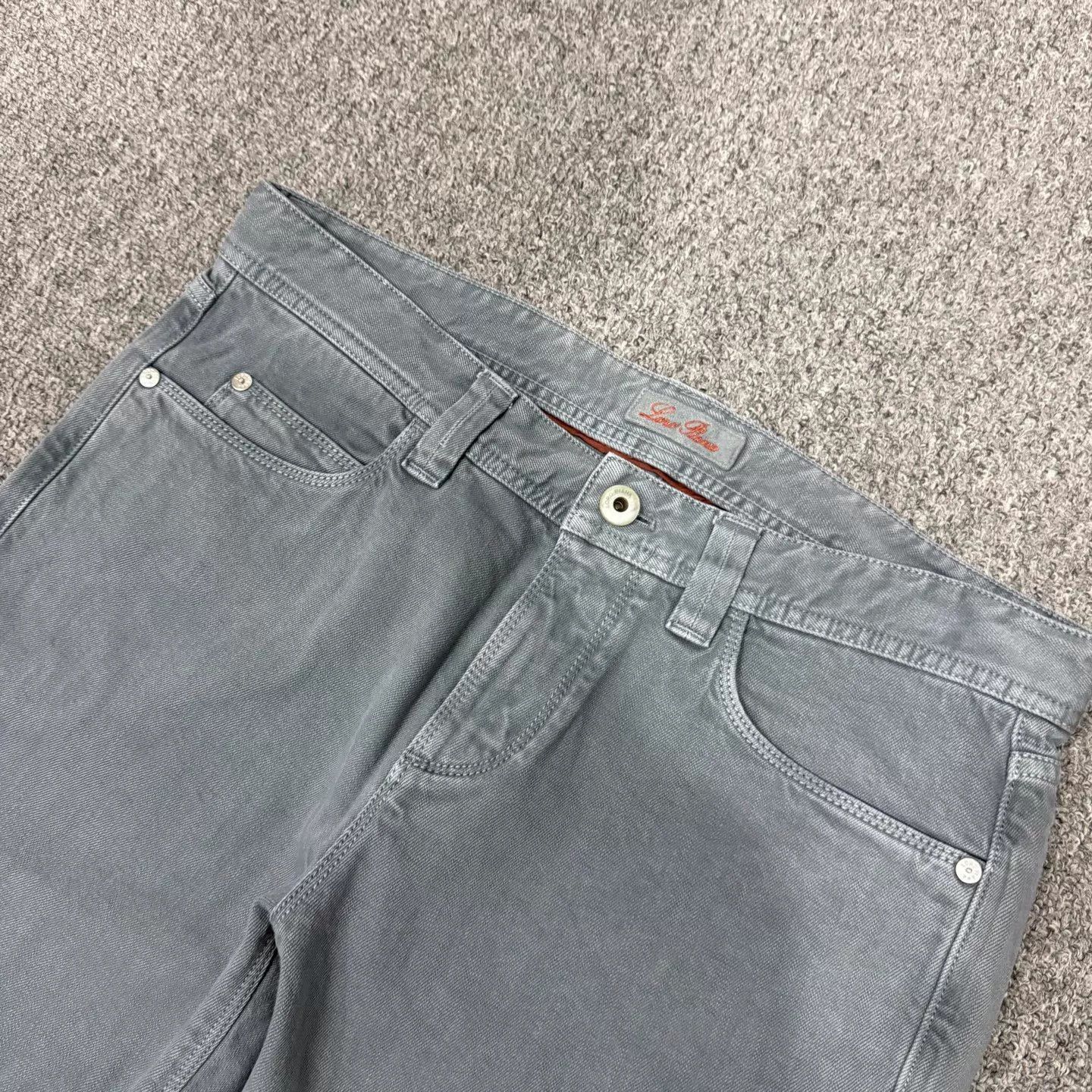 Loro Piana Gray Denim Pants Size 32 Size US 32 / EU 48 - 3 Thumbnail