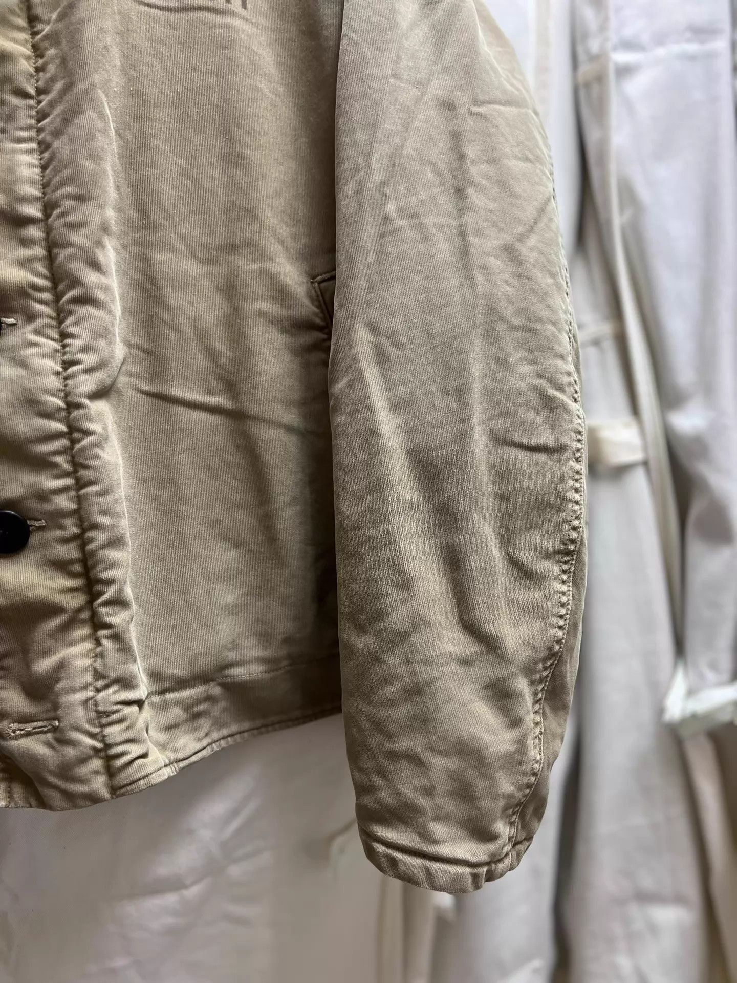 Visvim Beige Faux Fur Collar Button-Up Jacket XL Size US XL / EU 56 / 4 - 2 Thumbnail