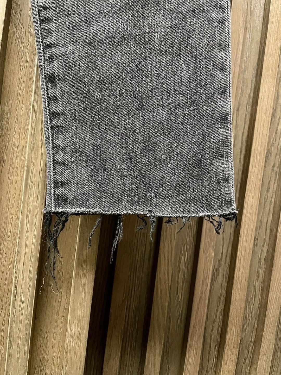 Balenciaga Gray Distressed Denim Jeans Size 30 Size US 30 / EU 46 - 3 Thumbnail
