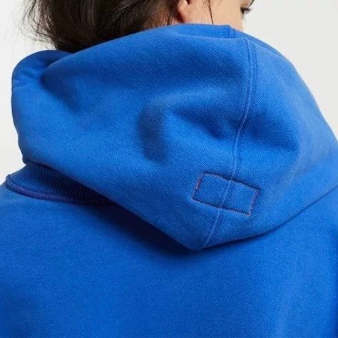 Calvin Klein Blue Oversized Hoodie with Drawstring Hood Size US XL / EU 56 / 4 - 8 Thumbnail