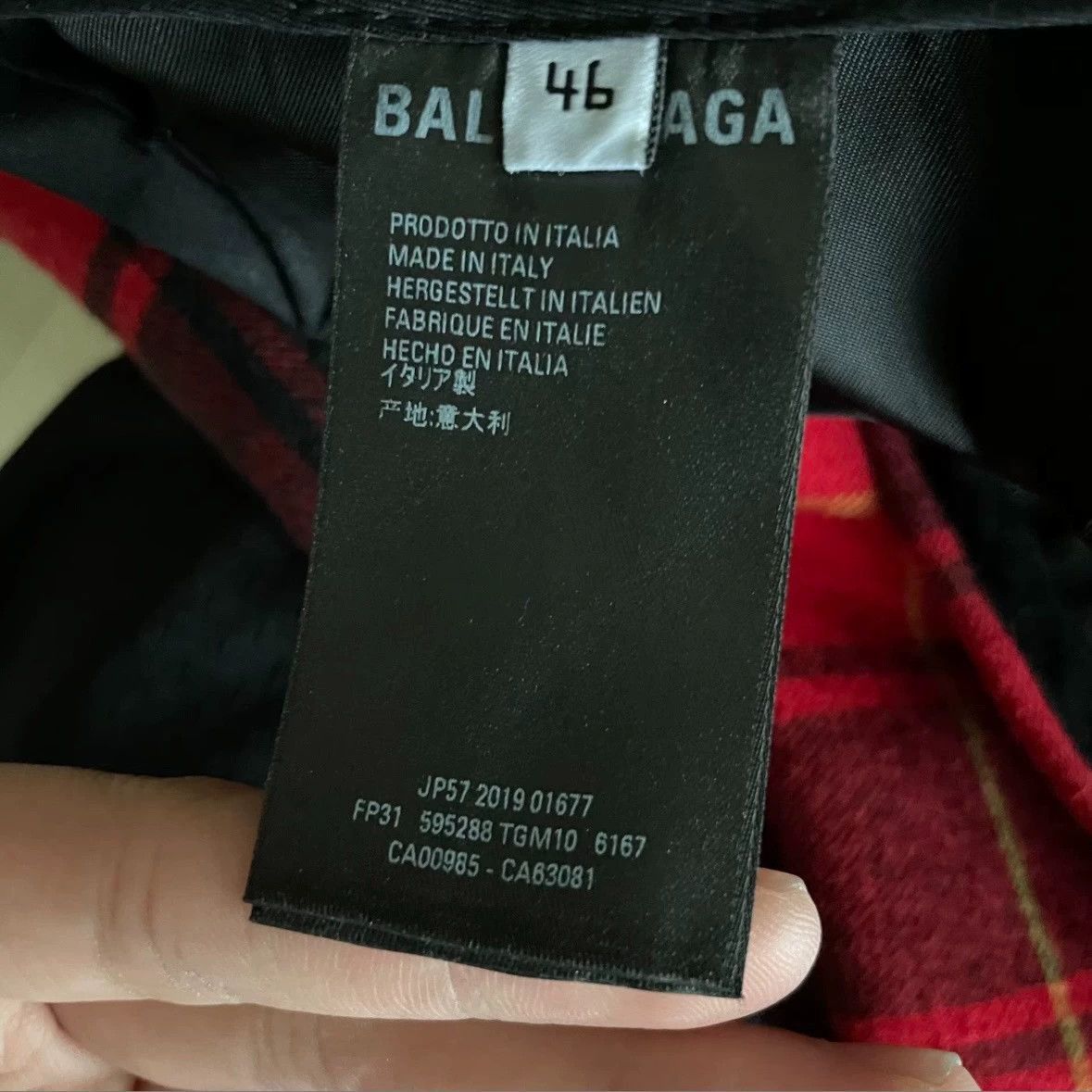Balenciaga Red Plaid Casual Pants Size 30 Size US 30 / EU 46 - 3 Thumbnail
